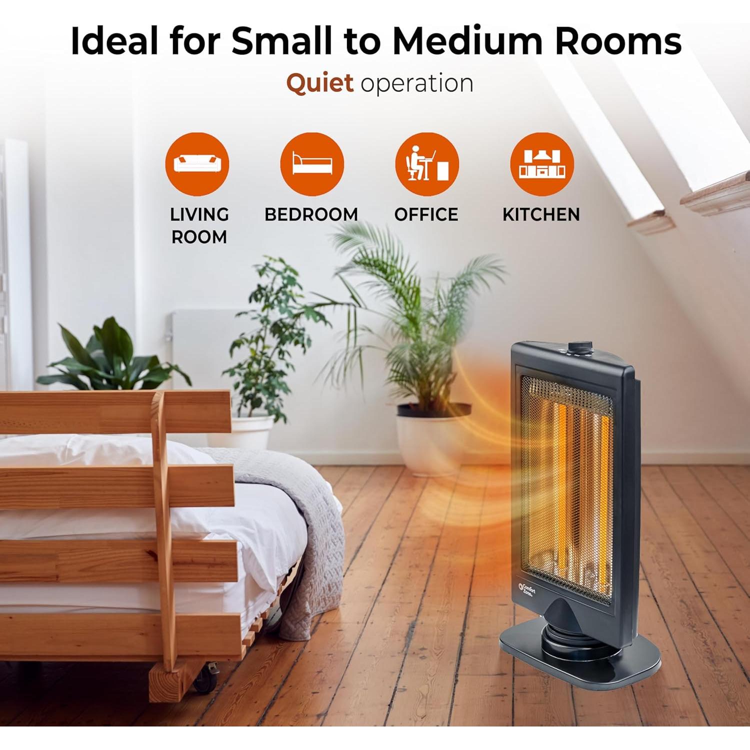 Calentador de Espacio Comfort Zone CZHTV9 800W Oscilante