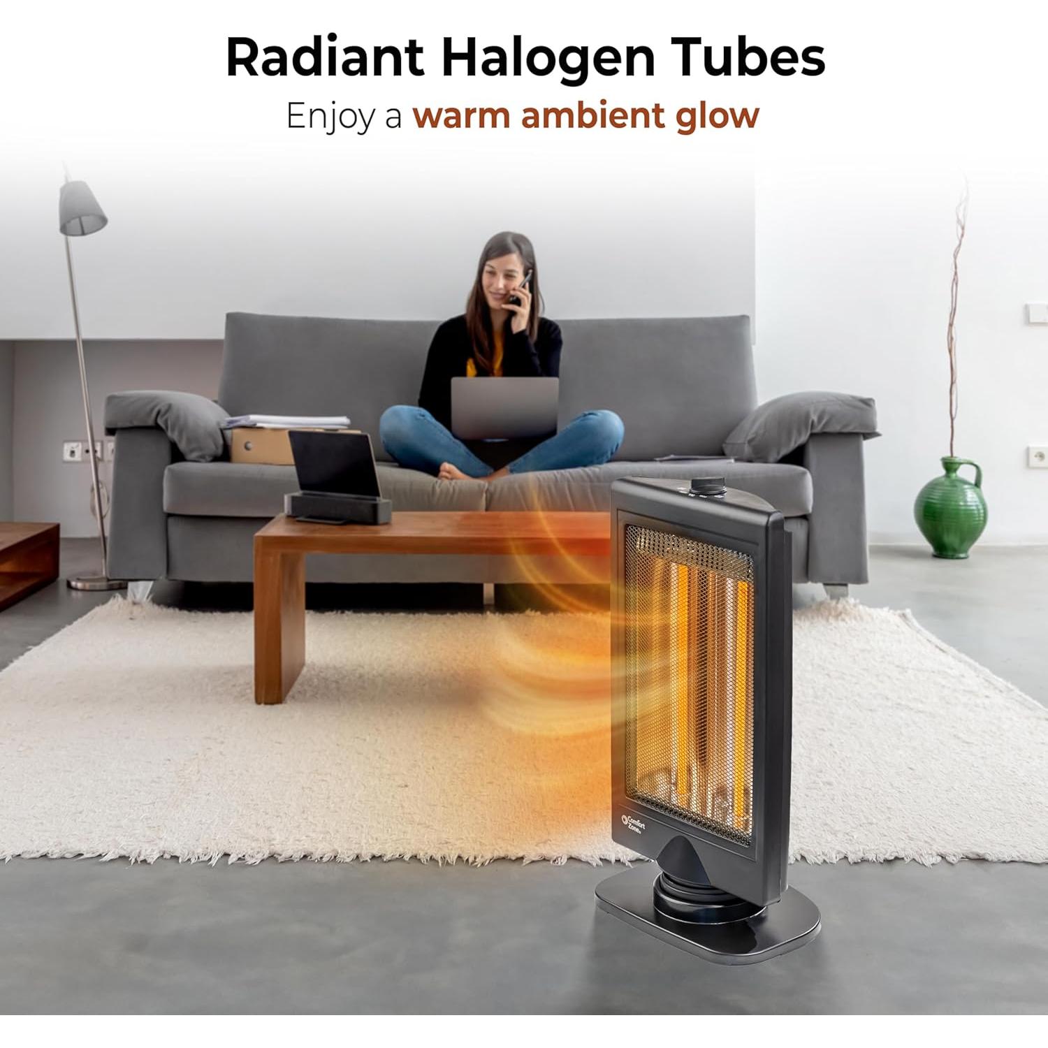 Calentador de Espacio Comfort Zone CZHTV9 800W Oscilante