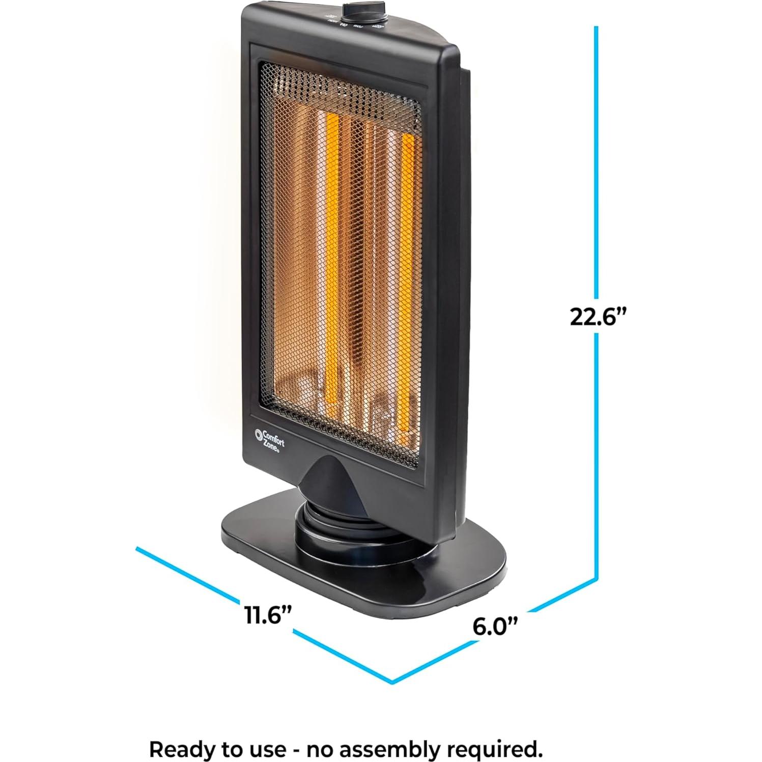 Calentador de Espacio Comfort Zone CZHTV9 800W Oscilante