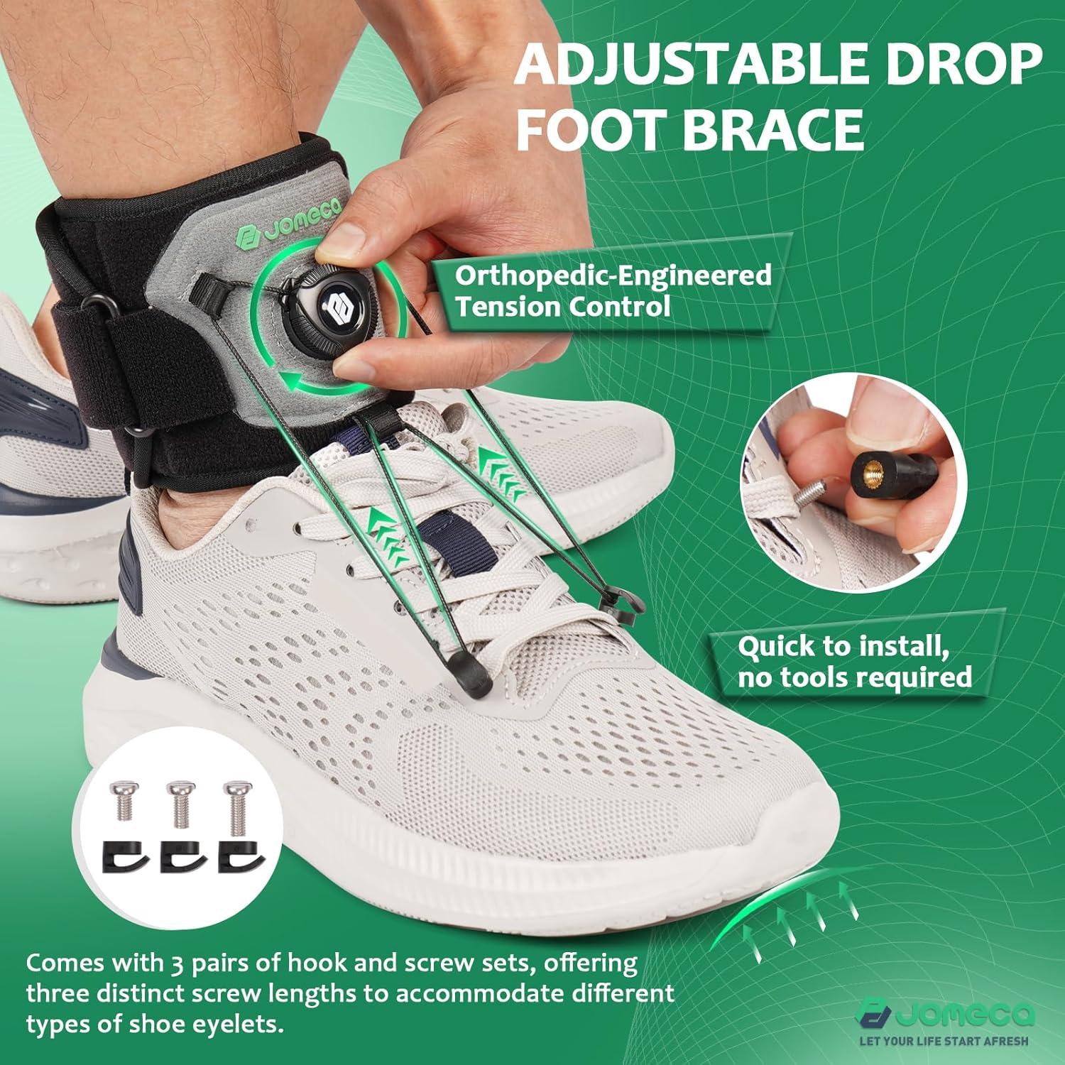 Férula Ajustable para Pie Caído JOMECA AFO con Botón