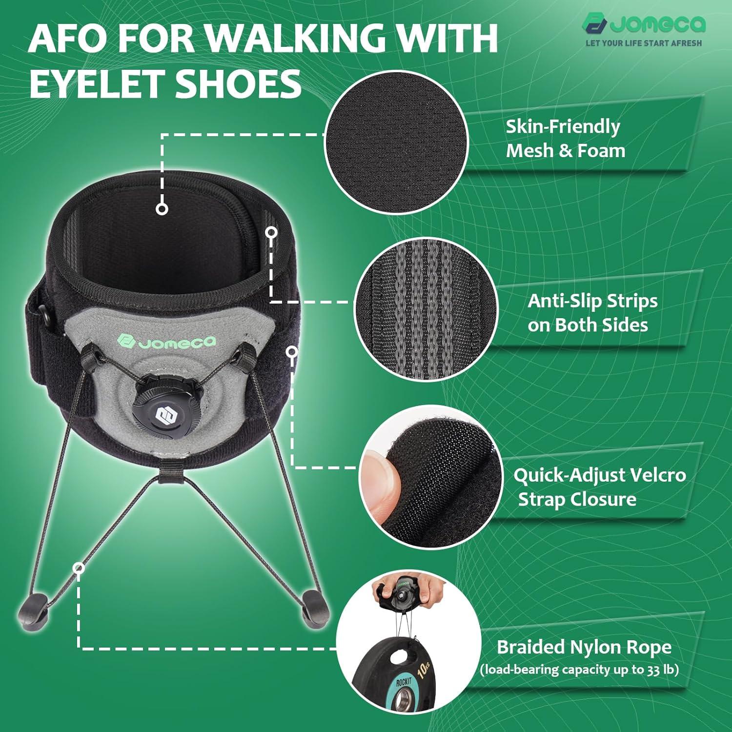 Férula Ajustable para Pie Caído JOMECA AFO con Botón