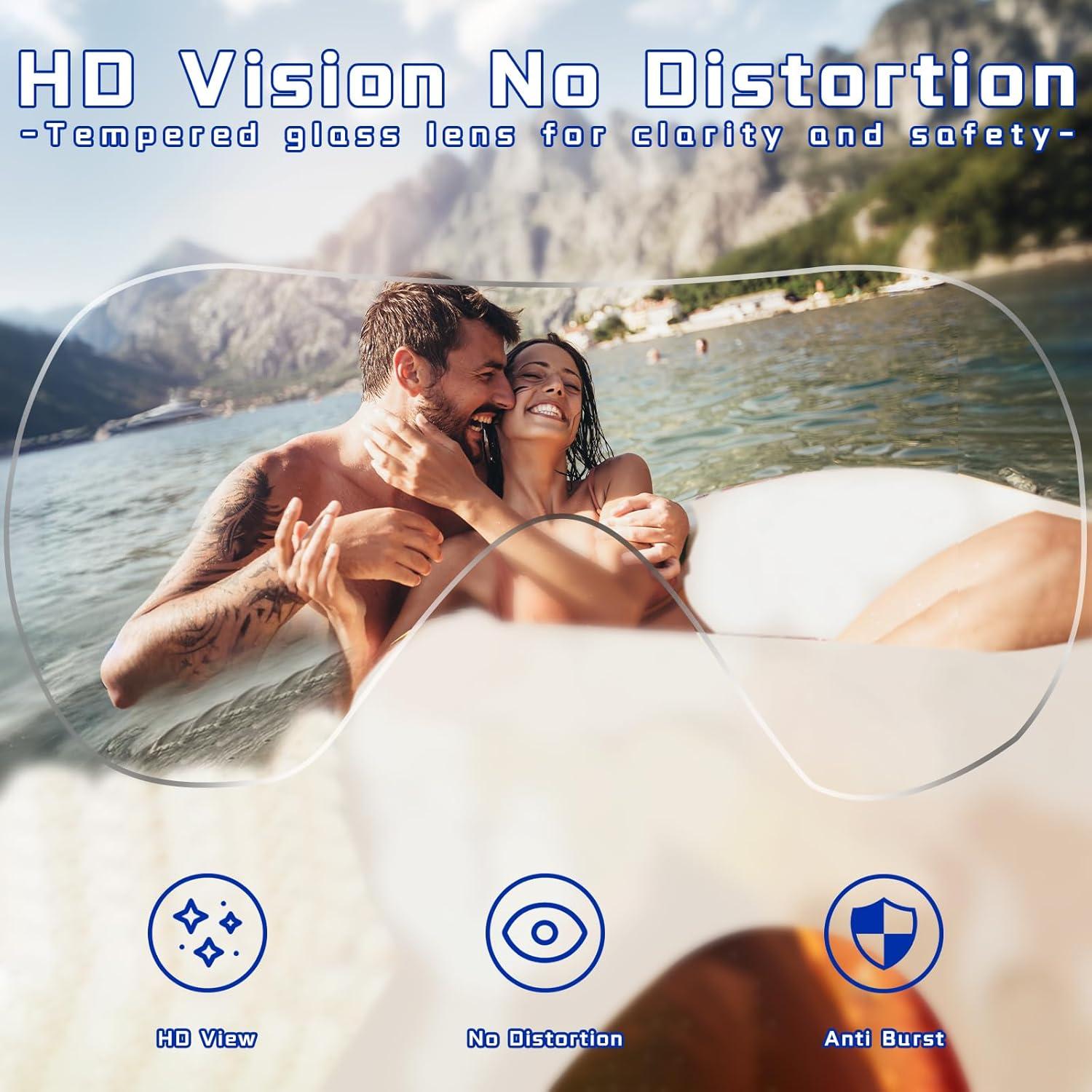 Gafas de natación Keary Adult Swim con cubierta nasal - Unisex