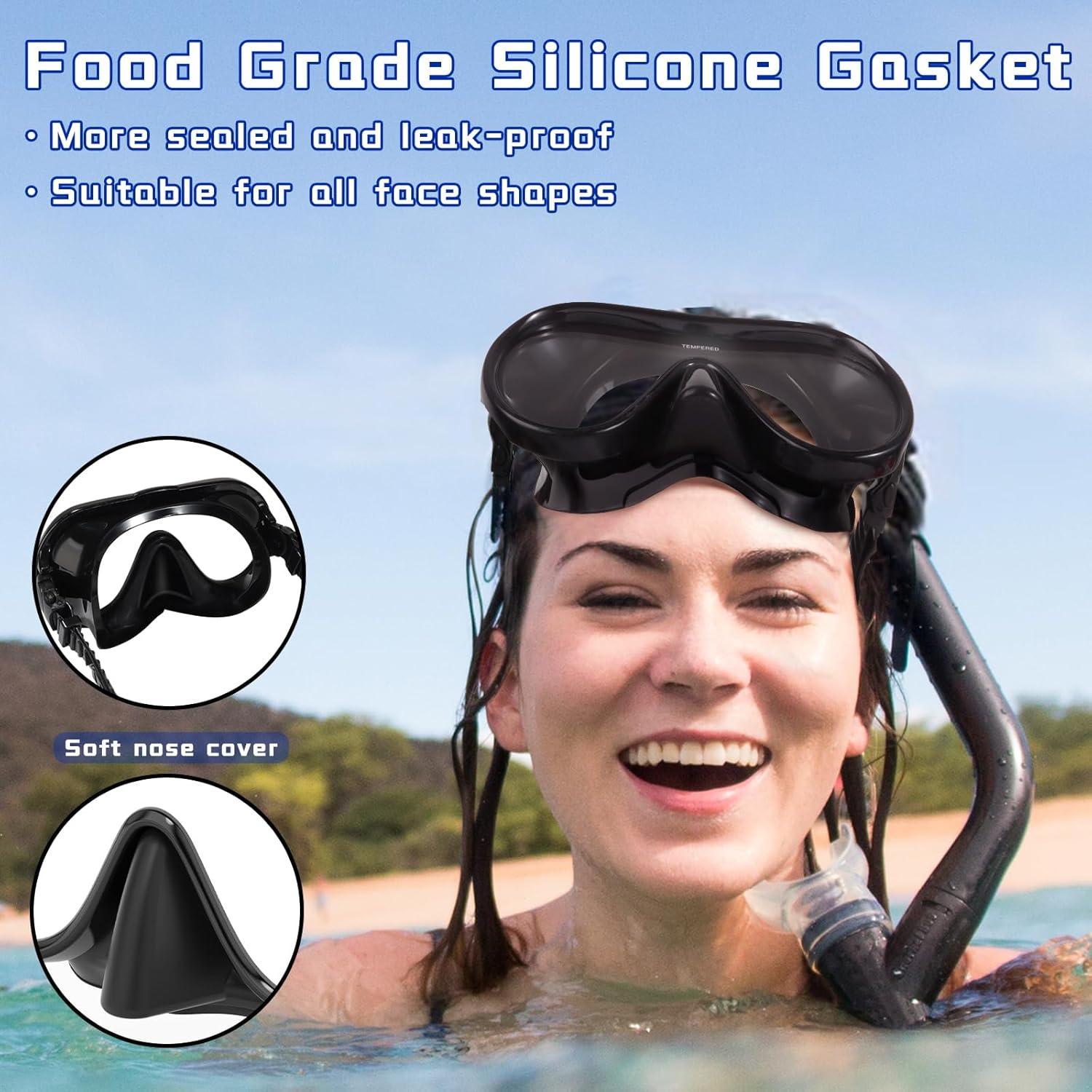 Gafas de natación Keary Adult Swim con cubierta nasal - Unisex