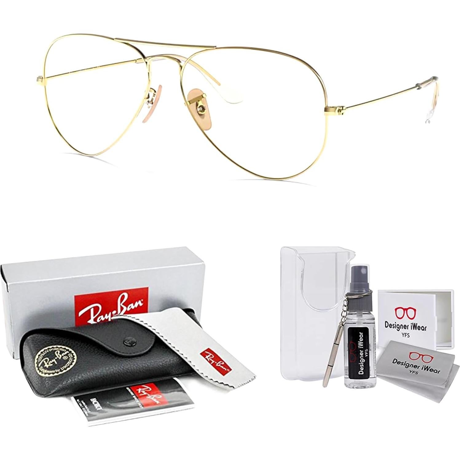 Gafas de sol Ray-Ban RB3025 Aviator Oro Gris + Kit de Cuidado