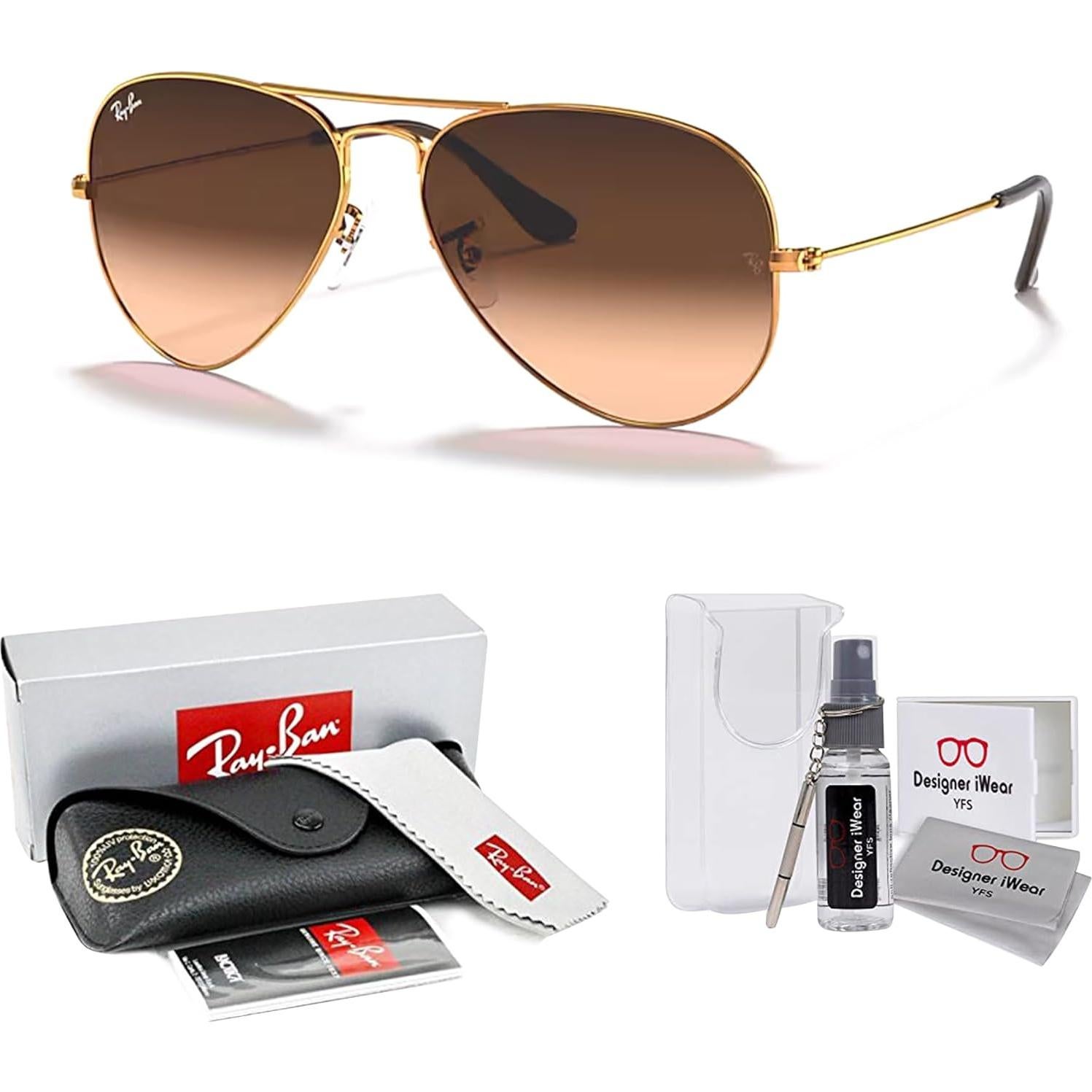 Gafas de sol Ray-Ban RB3025 Aviator Unisex + Kit de limpieza