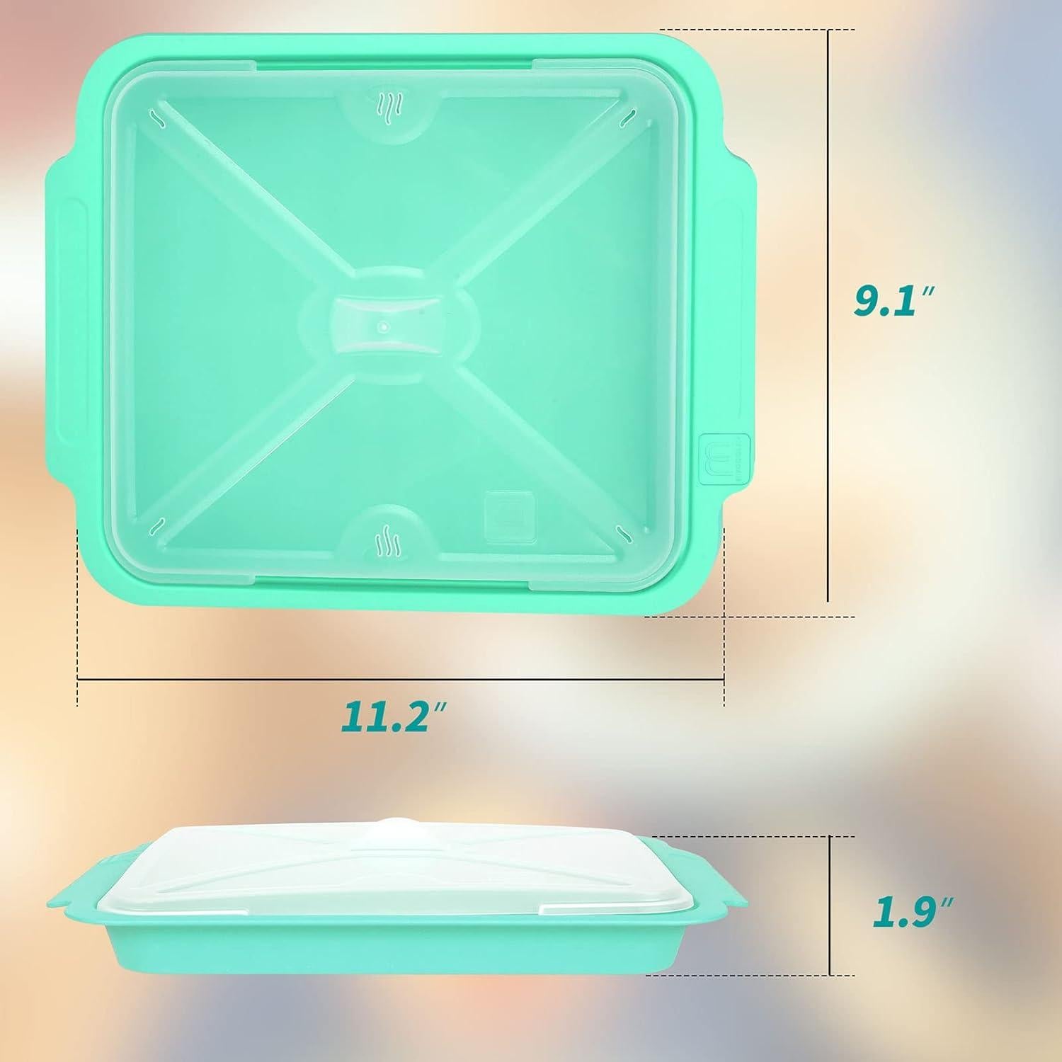 Hacedor de Tocino para Microondas M MUGOOLER 28.4x23.1cm Azul