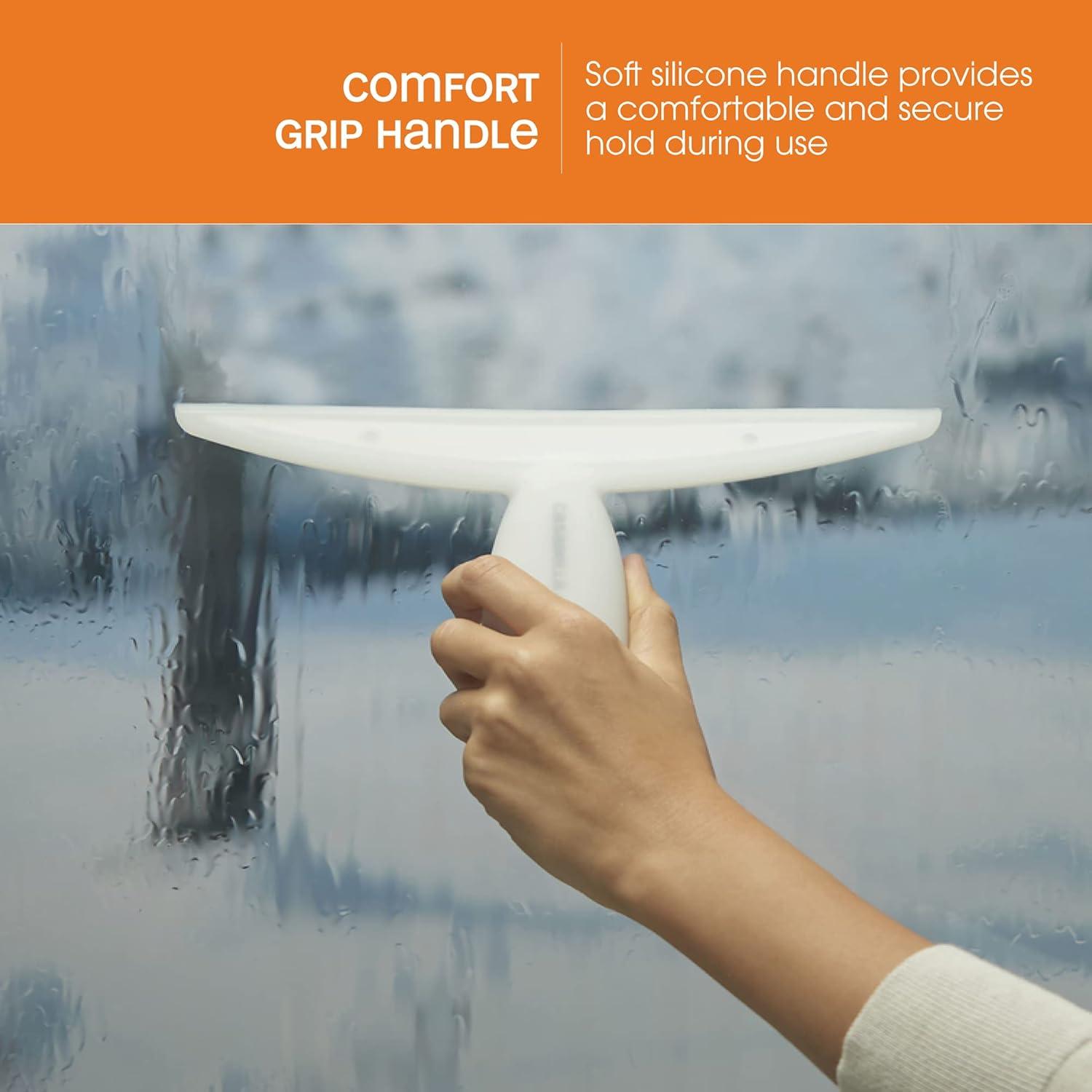 Limpiador de Vidrio Casabella Clip-On Blanco 25.4 cm Silicona