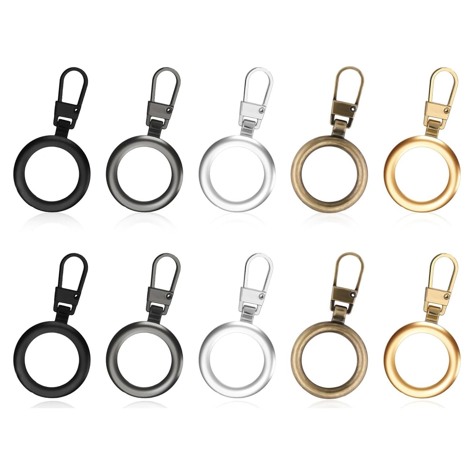 5 Tiradores de Cremallera Redondos Reemplazo Abeillo - 5 Colores