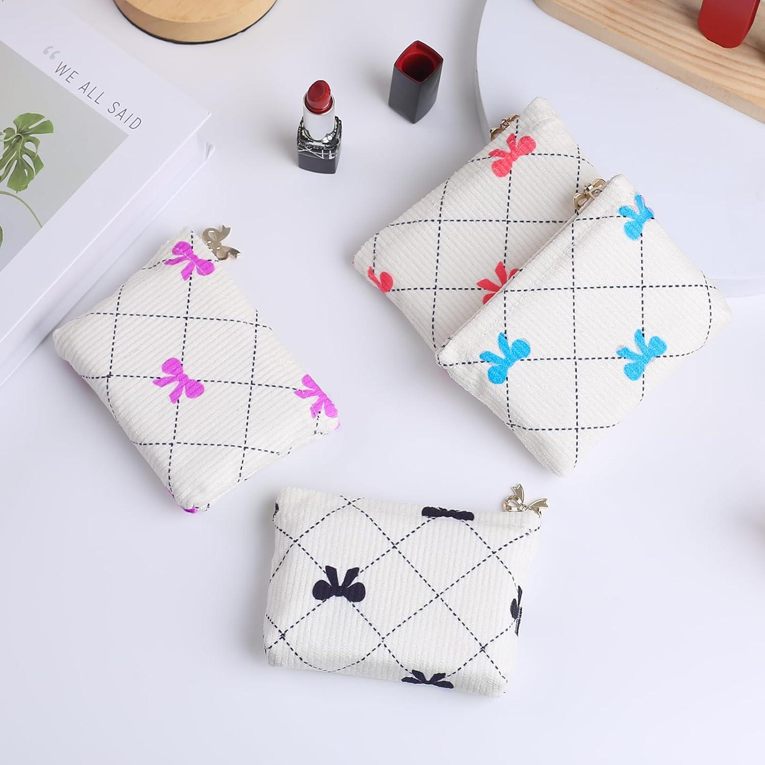 Monedero Compacto de Corduroy para Mujeres - 2 Piezas