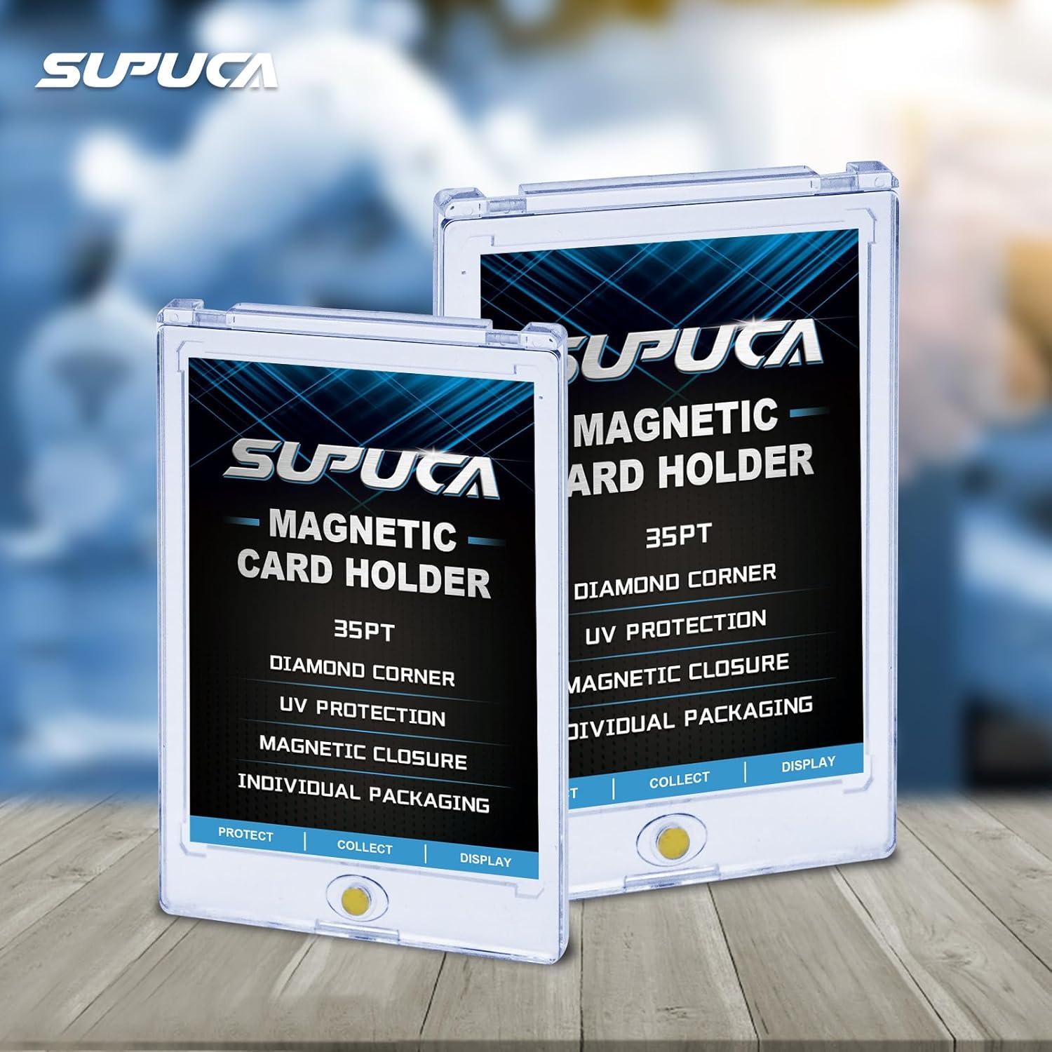 25 Soportes Magnéticos para Tarjetas 35PT Supuca - Acrílico