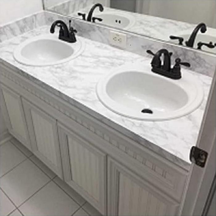 Papel Contacto Autoadhesivo EZ FAUX DECOR Mármol Blanco 91x91 cm