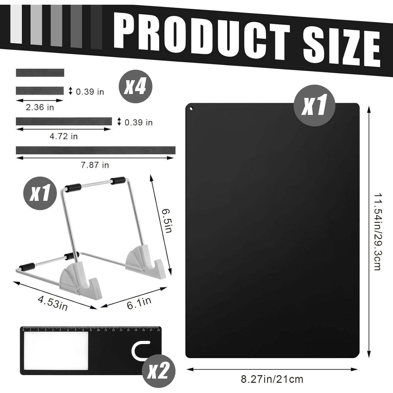 Juego de Herramientas de Tejido Flutesan 8 Pcs Tablero Magnético