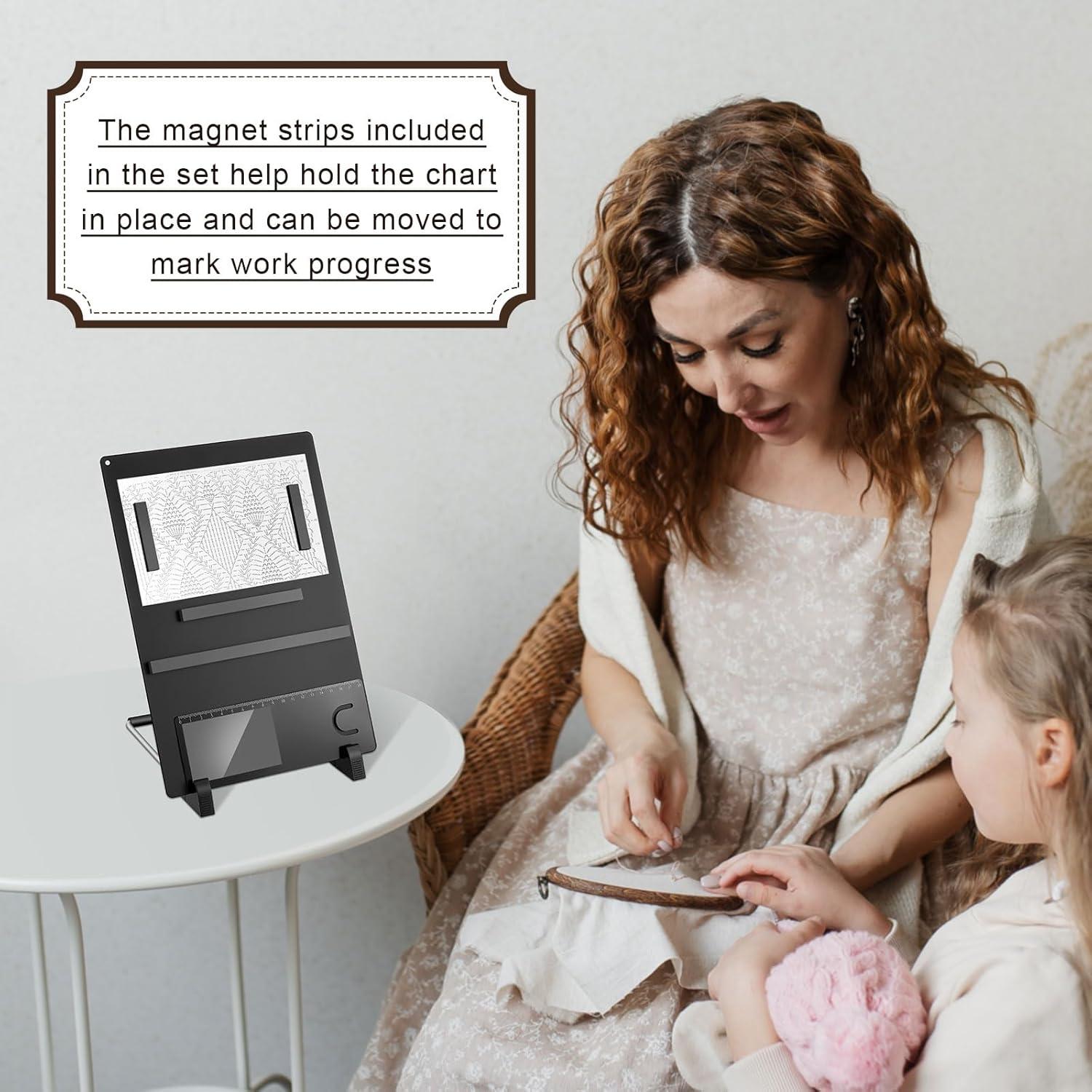 Juego de Herramientas de Tejido Flutesan 8 Pcs Tablero Magnético