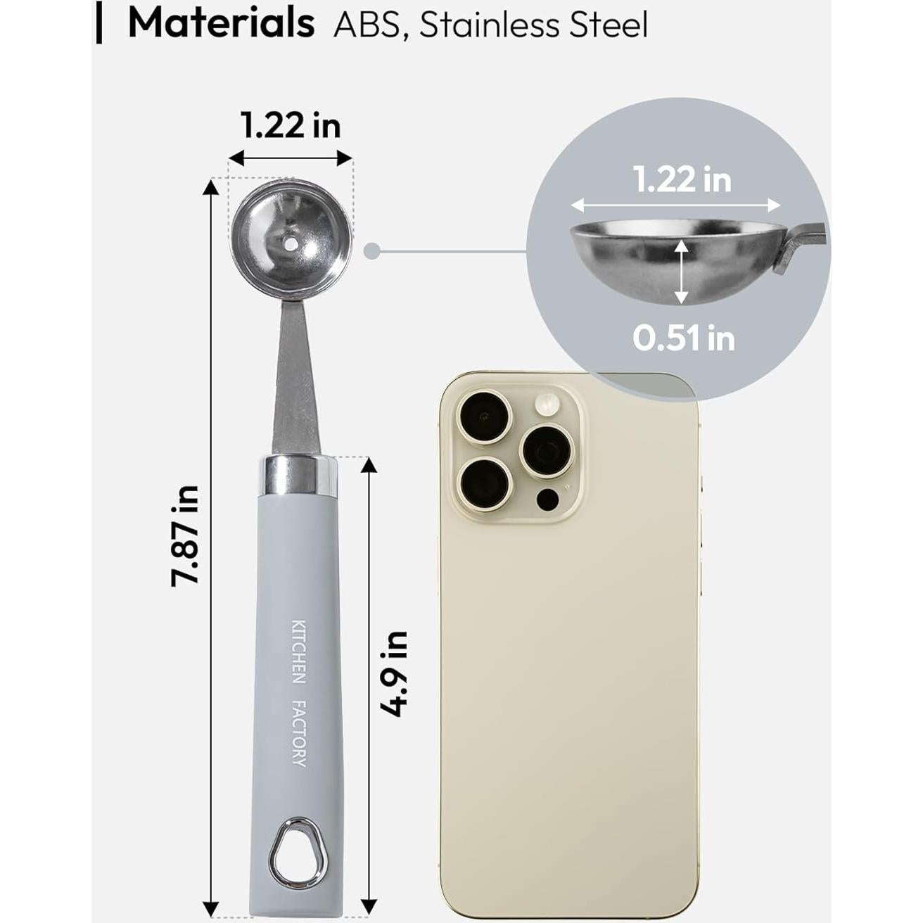 Cucharón de Melón Carrotez de Acero Inoxidable 20cm - Antideslizante