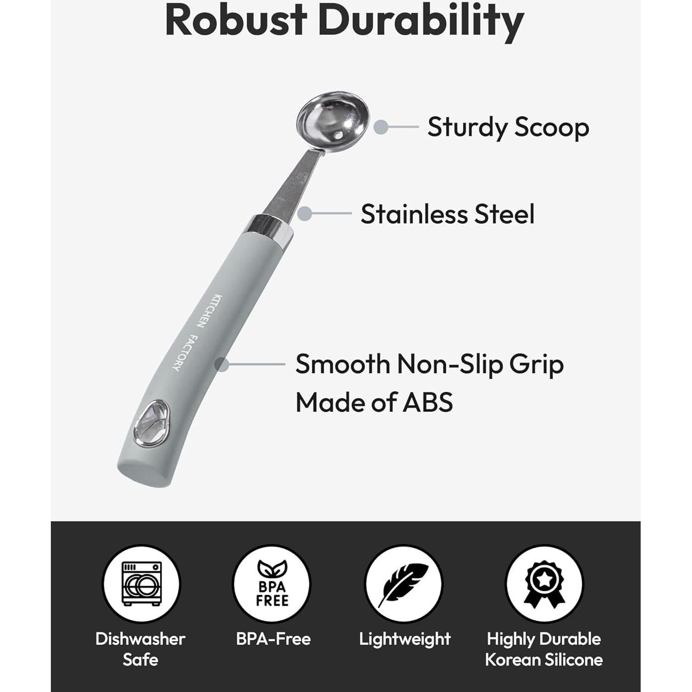 Cucharón de Melón Carrotez de Acero Inoxidable 20cm - Antideslizante