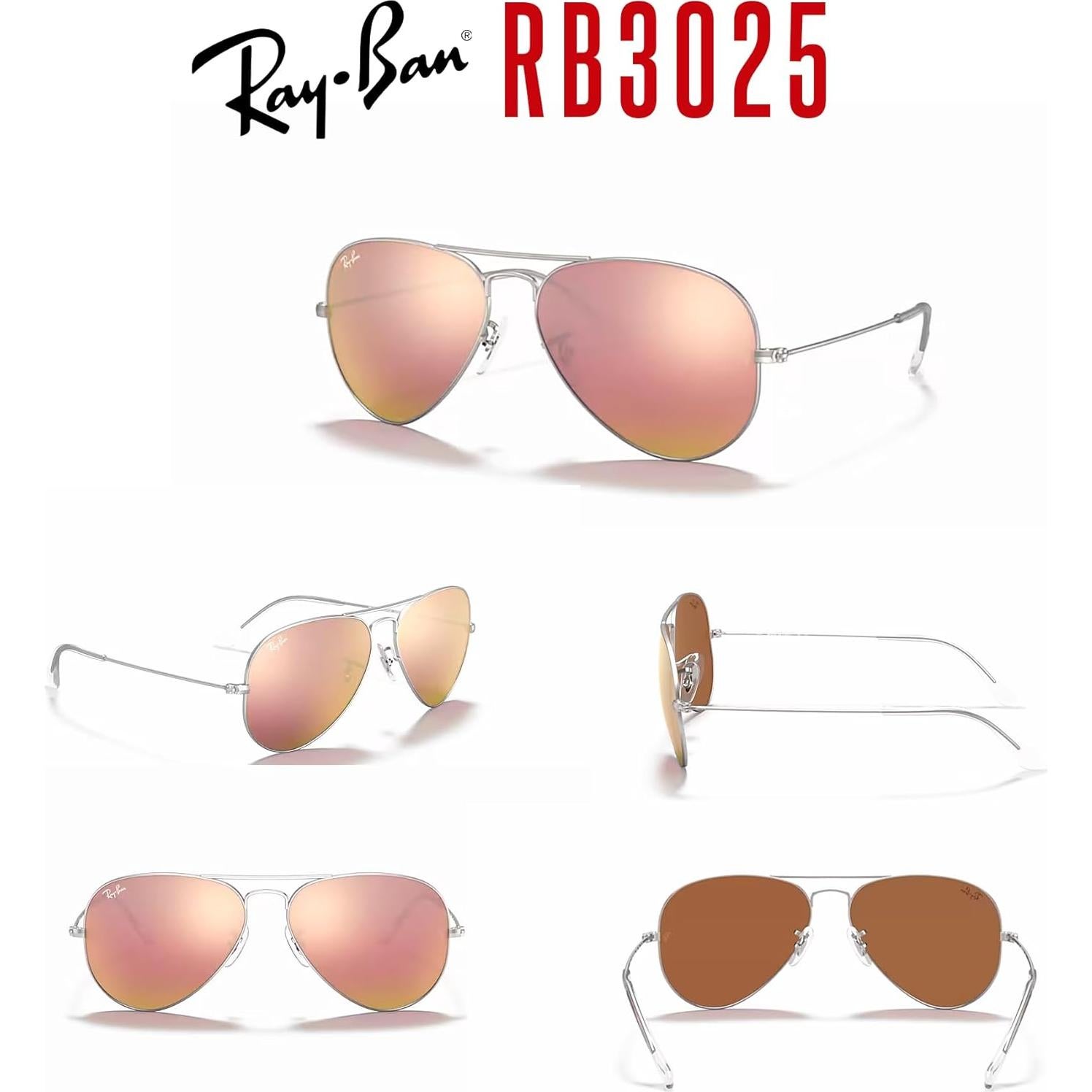 Gafas de sol Ray-Ban RB3025 Aviator Metal 58mm + Kit de limpieza
