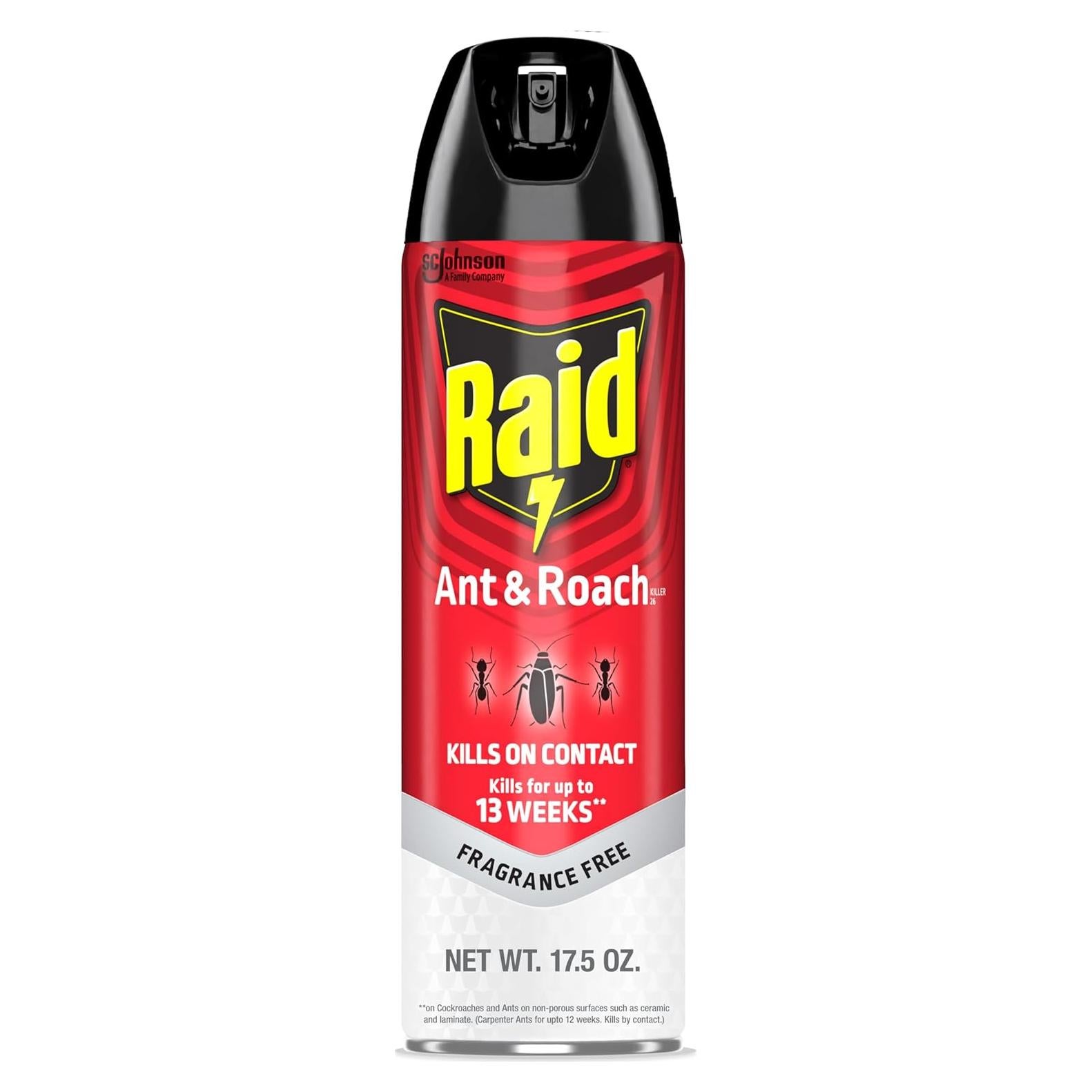 Raid Ant and Roach Killer, Fragrance Free, 17.5 OZ