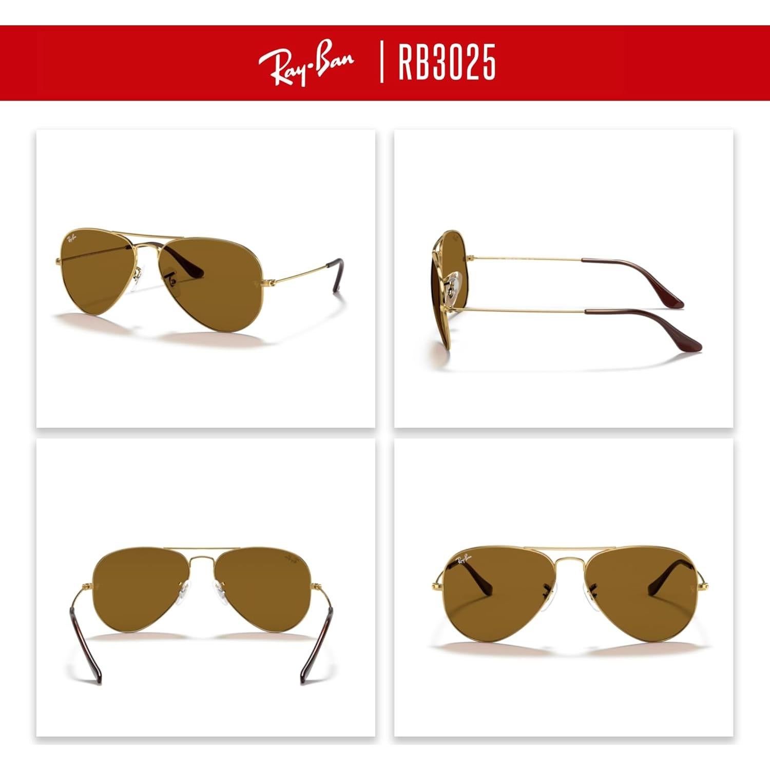 Gafas de sol Ray-Ban RB3025 Aviator Metal Dorado B-15