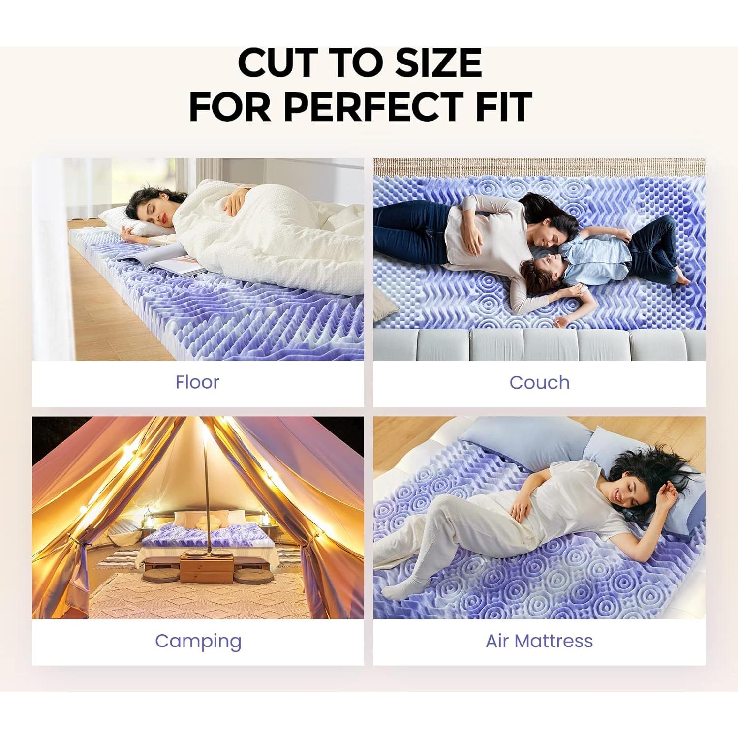 Topper de Colchón Dreamsmith 3 Pulgadas Espuma Viscoelástica Gel