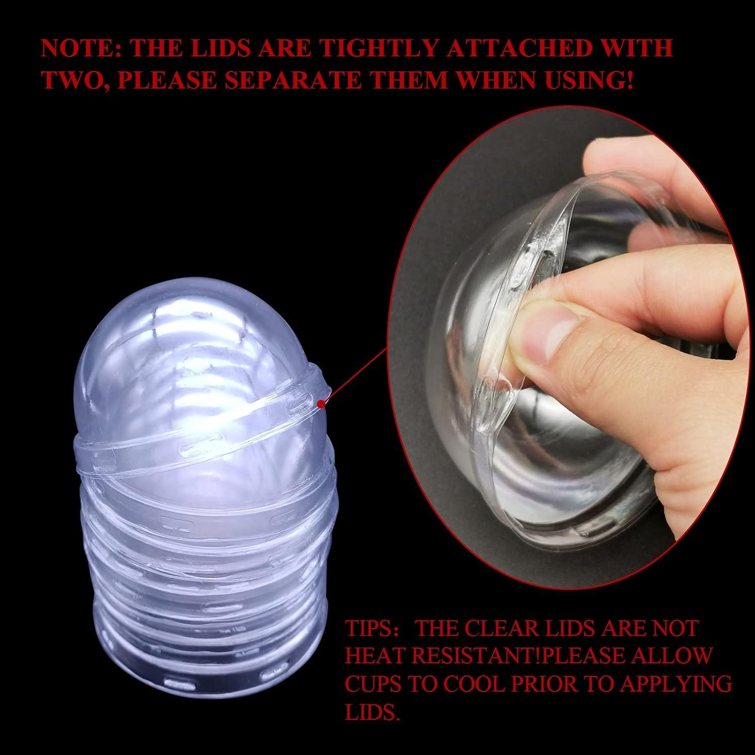 Forros de Cupcake Desechables LNYZQUS 5.5oz 100 Piezas con Tapas