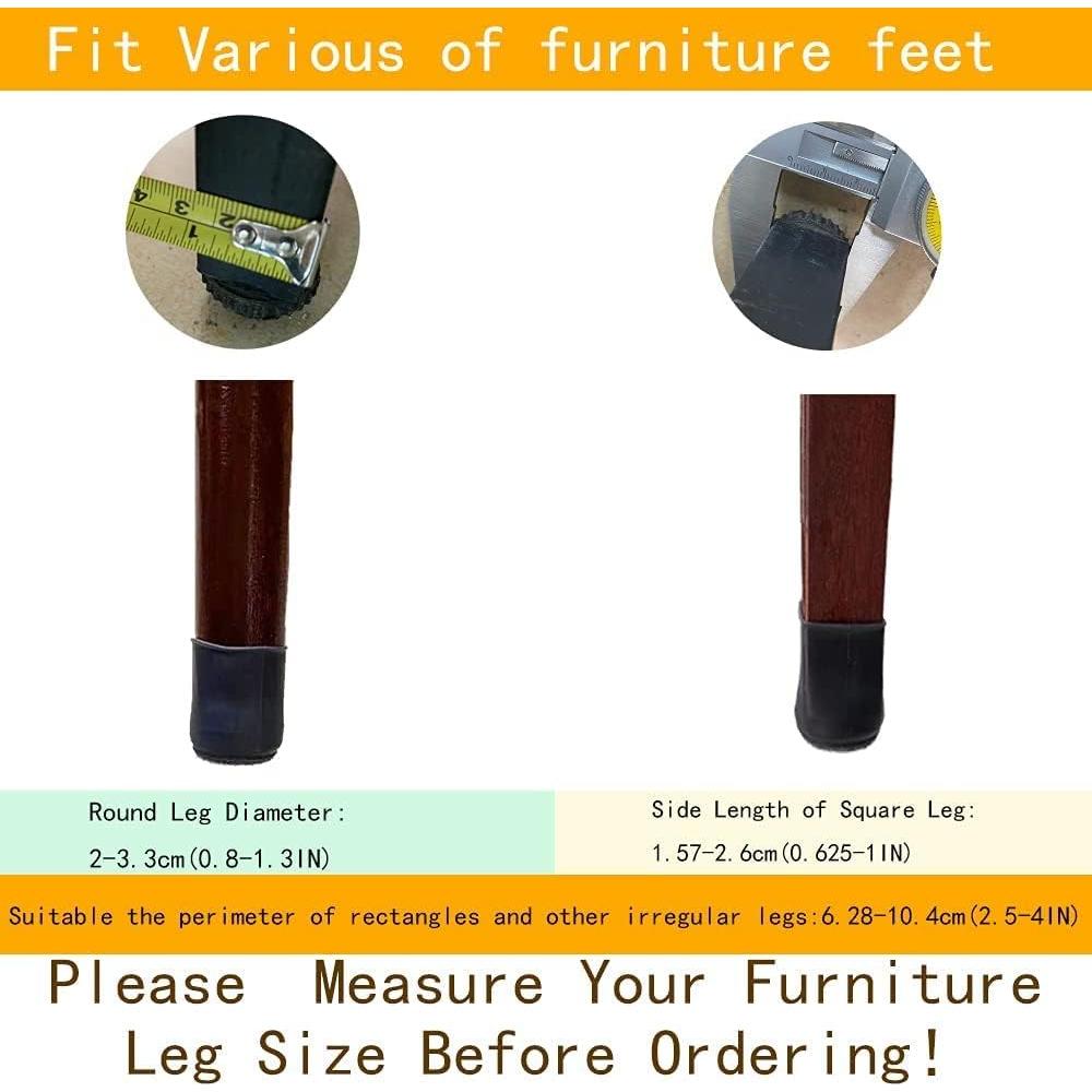 16 Protectores de Suelo Antideslizantes SOLORI para Sillas