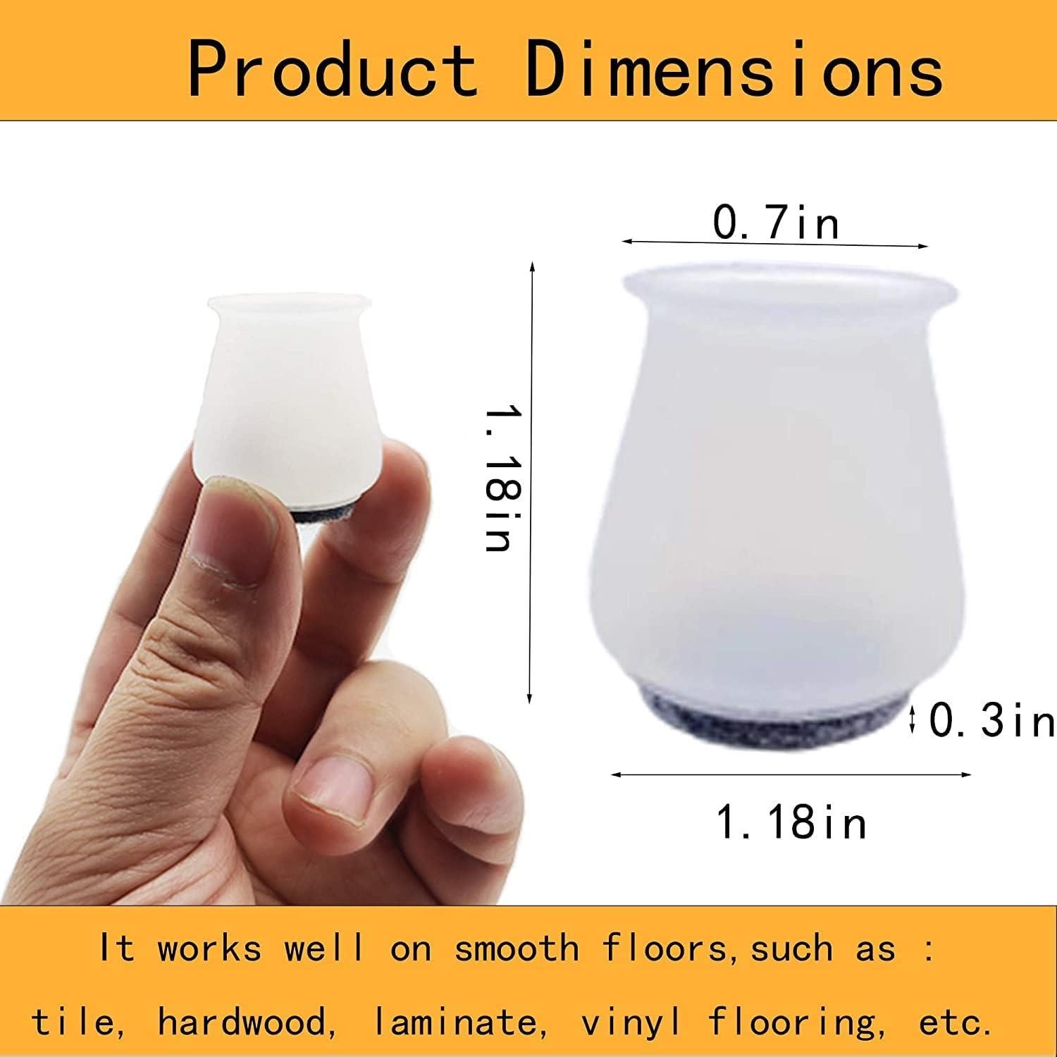 16 Protectores de Suelo Antideslizantes SOLORI para Sillas