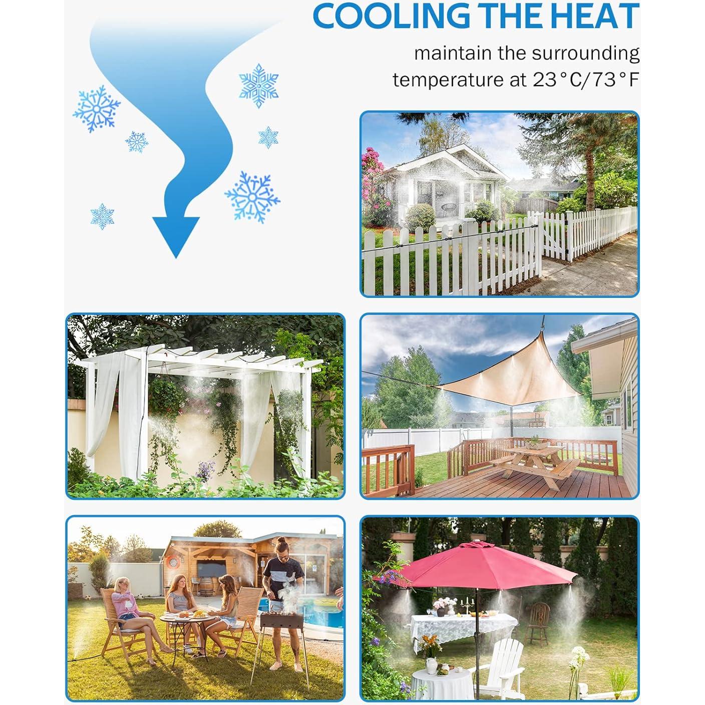 Sistema de Nebulización HOMENOTE 26FT (8M) con 7 Boquillas de Latón