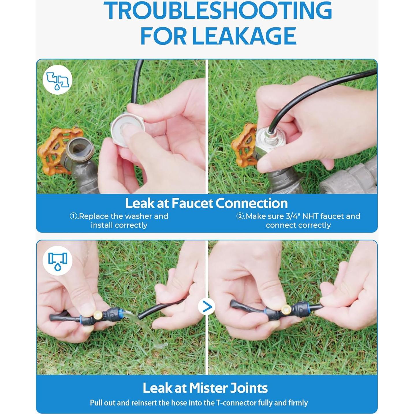 Sistema de Nebulización HOMENOTE 26FT (8M) con 7 Boquillas de Latón