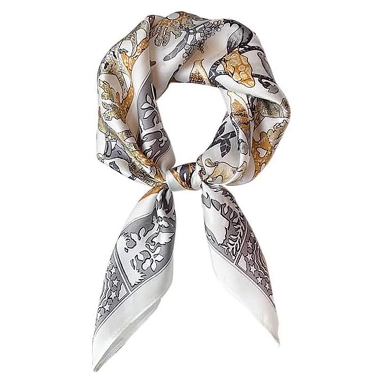 Bufanda de Seda 100% JERLA 53x53cm Diseño Paisley Unisex