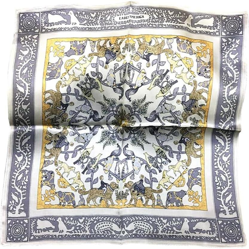 Bufanda de Seda 100% JERLA 53x53cm Diseño Paisley Unisex