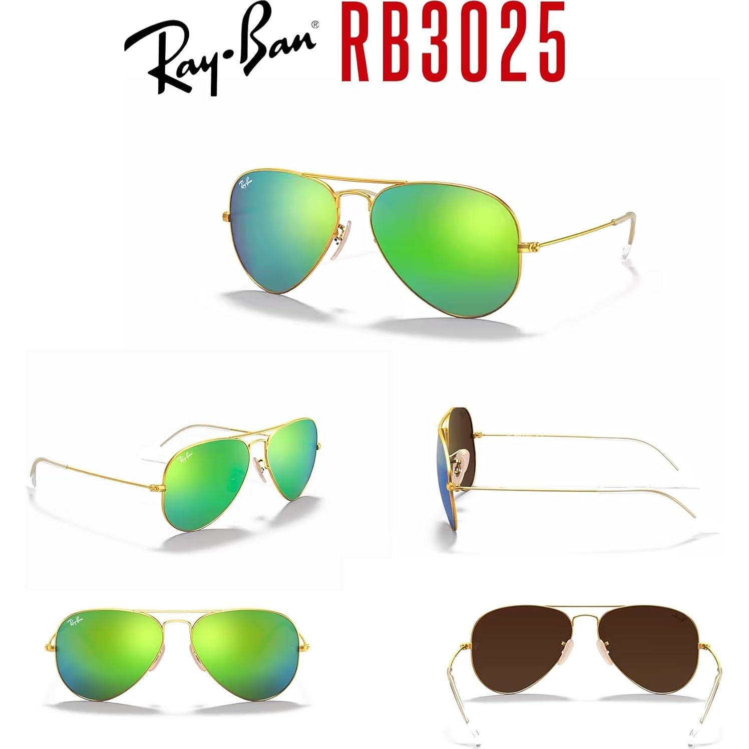 Gafas de sol Ray-Ban RB3025 Aviator Unisex + Kit de limpieza