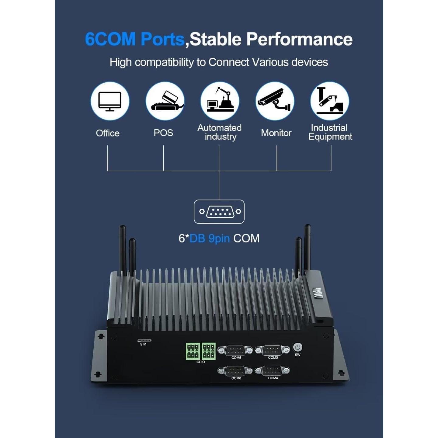 Mini PC HYSTOU i5 10210U 16GB RAM 512GB SSD Sin Ventilador