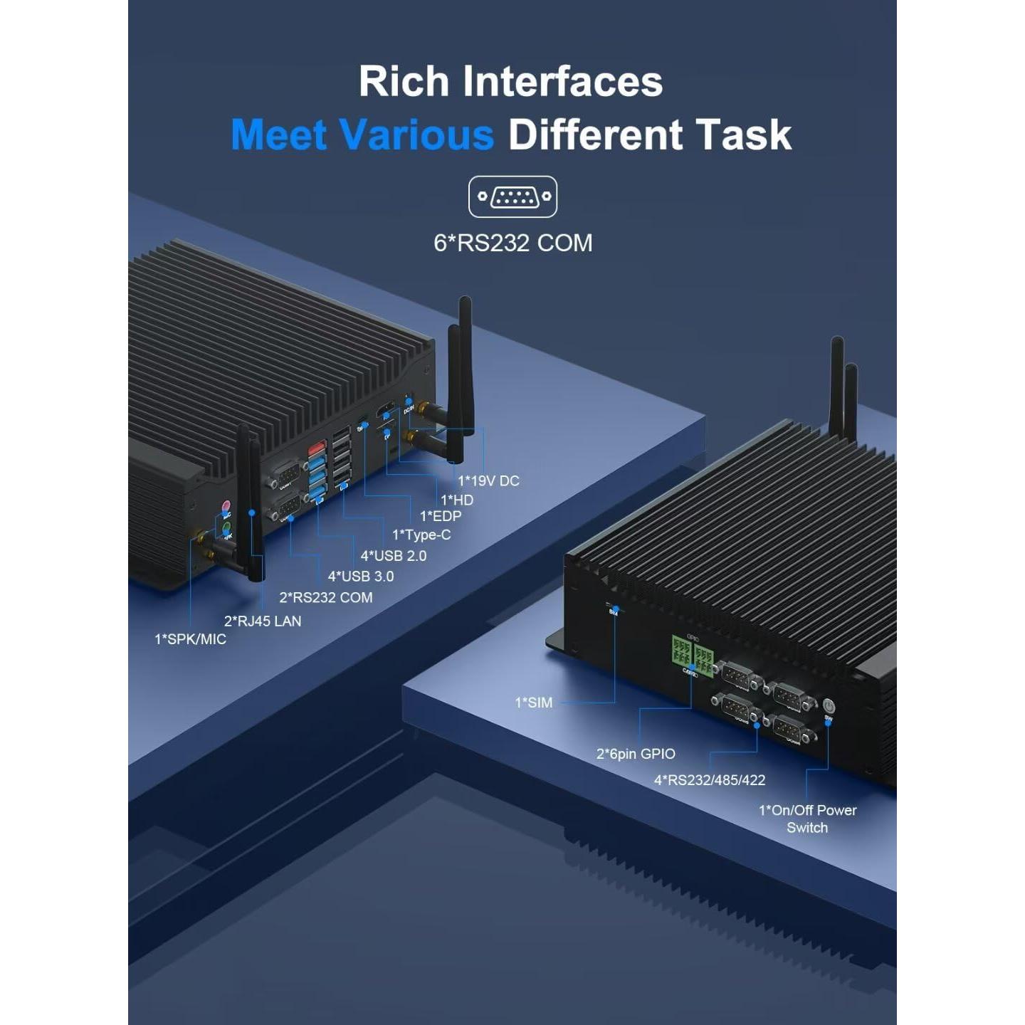 Mini PC HYSTOU i5 10210U 16GB RAM 512GB SSD Sin Ventilador