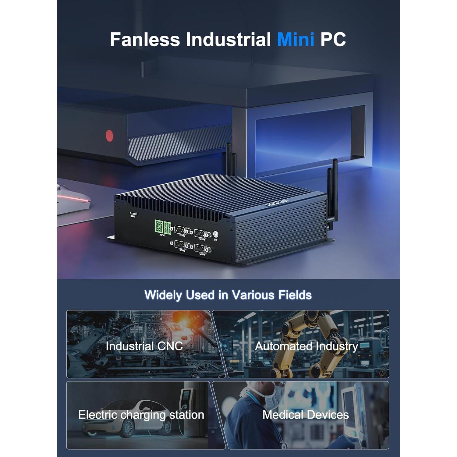 Mini PC HYSTOU i5 10210U 16GB RAM 512GB SSD Sin Ventilador