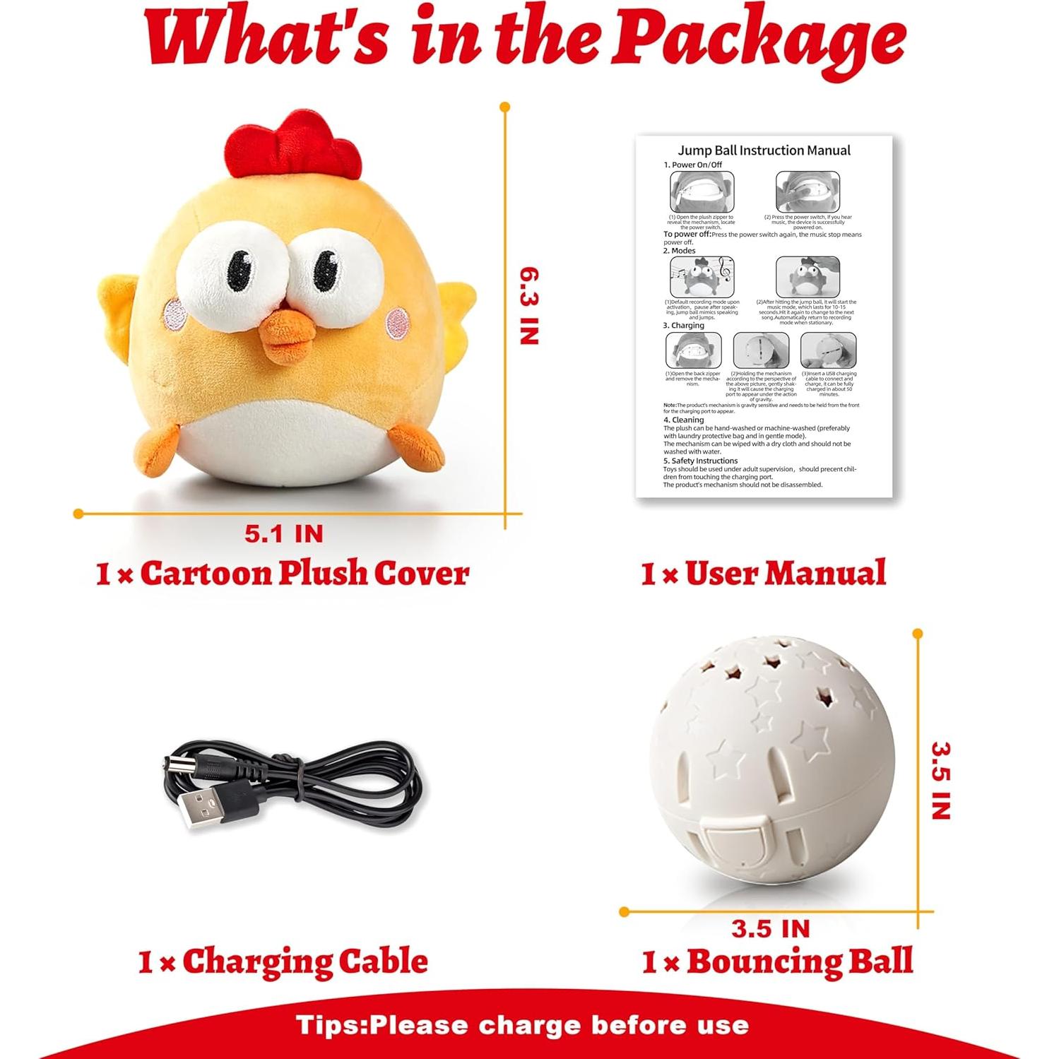 Juguete Interactivo para Perros GUKCO Pelota Squeaky 19cm