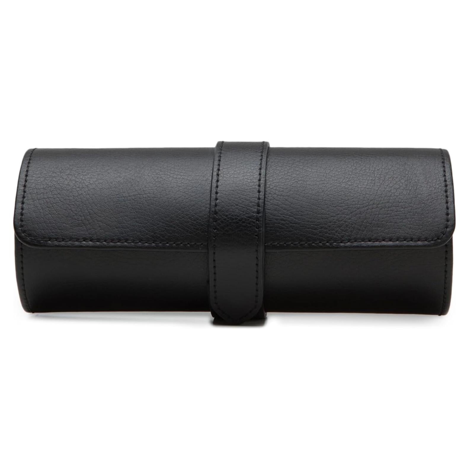 Rollo de Reloj WOLF Heritage Negro/Púrpura - Capacidad 3 Relojes