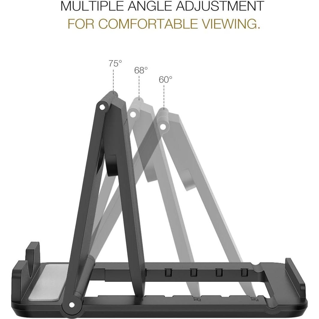 Soporte Plegable para Teléfono y Tableta MoKo Negro 10.16-27.94 cm