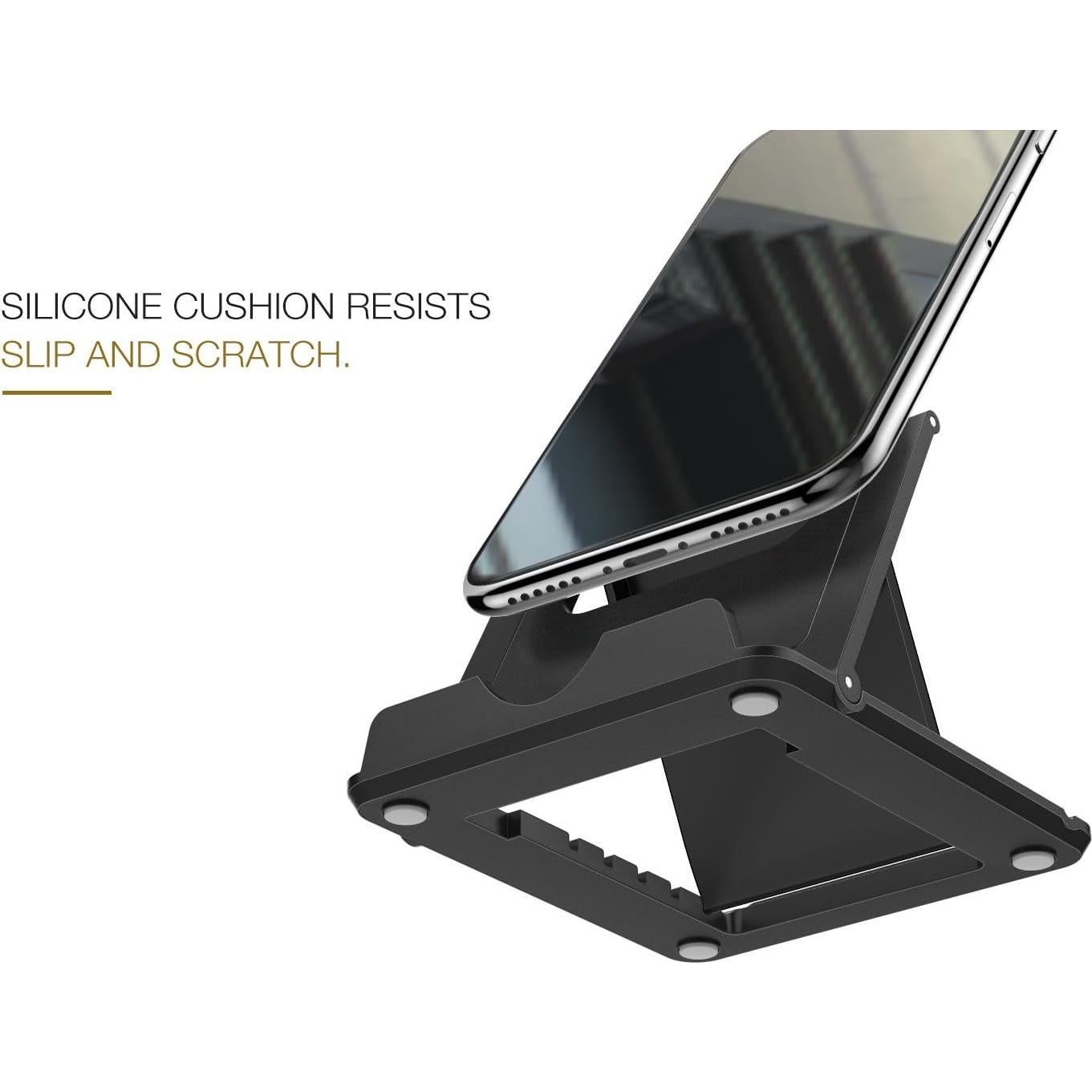 Soporte Plegable para Teléfono y Tableta MoKo Negro 10.16-27.94 cm