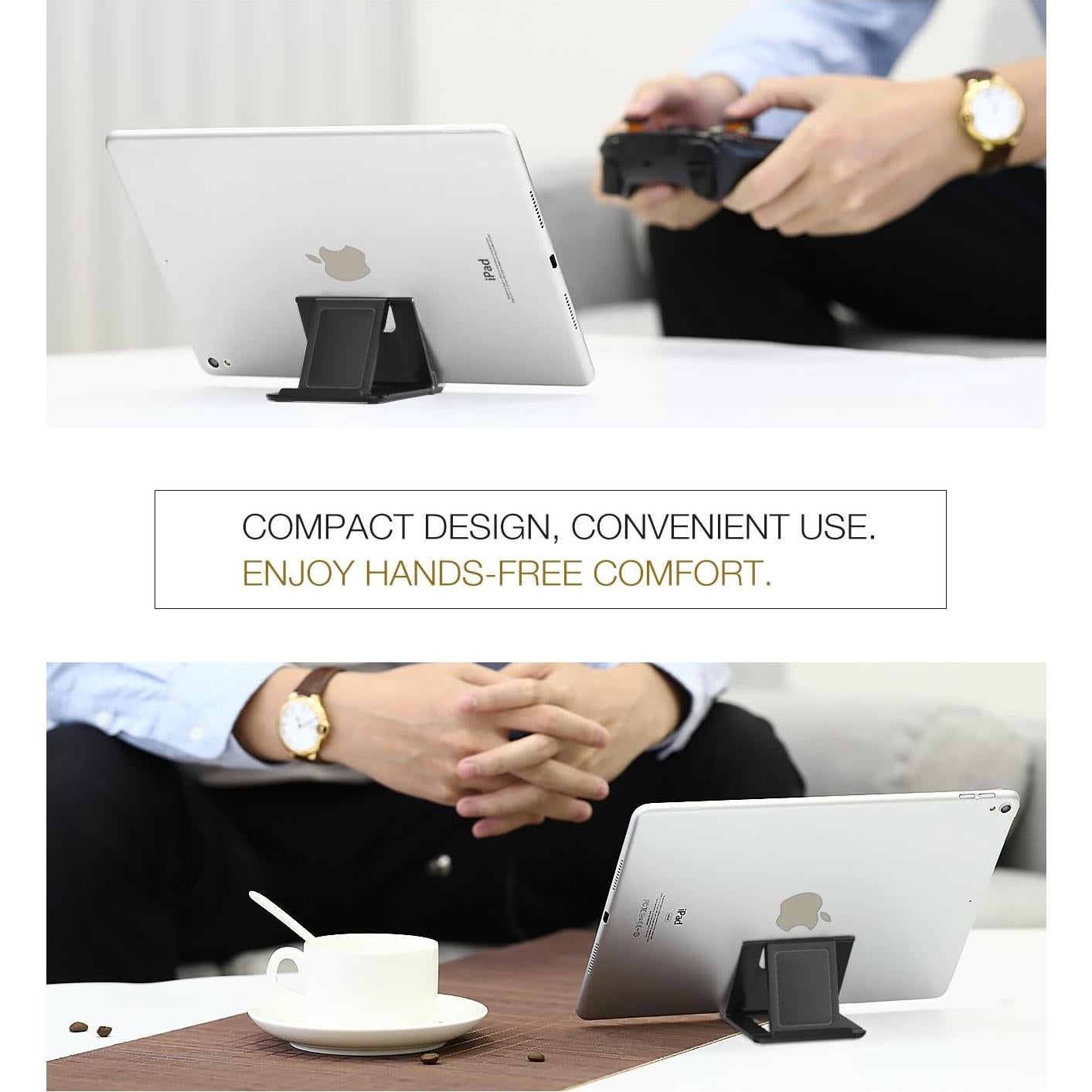 Soporte Plegable para Teléfono y Tableta MoKo Negro 10.16-27.94 cm