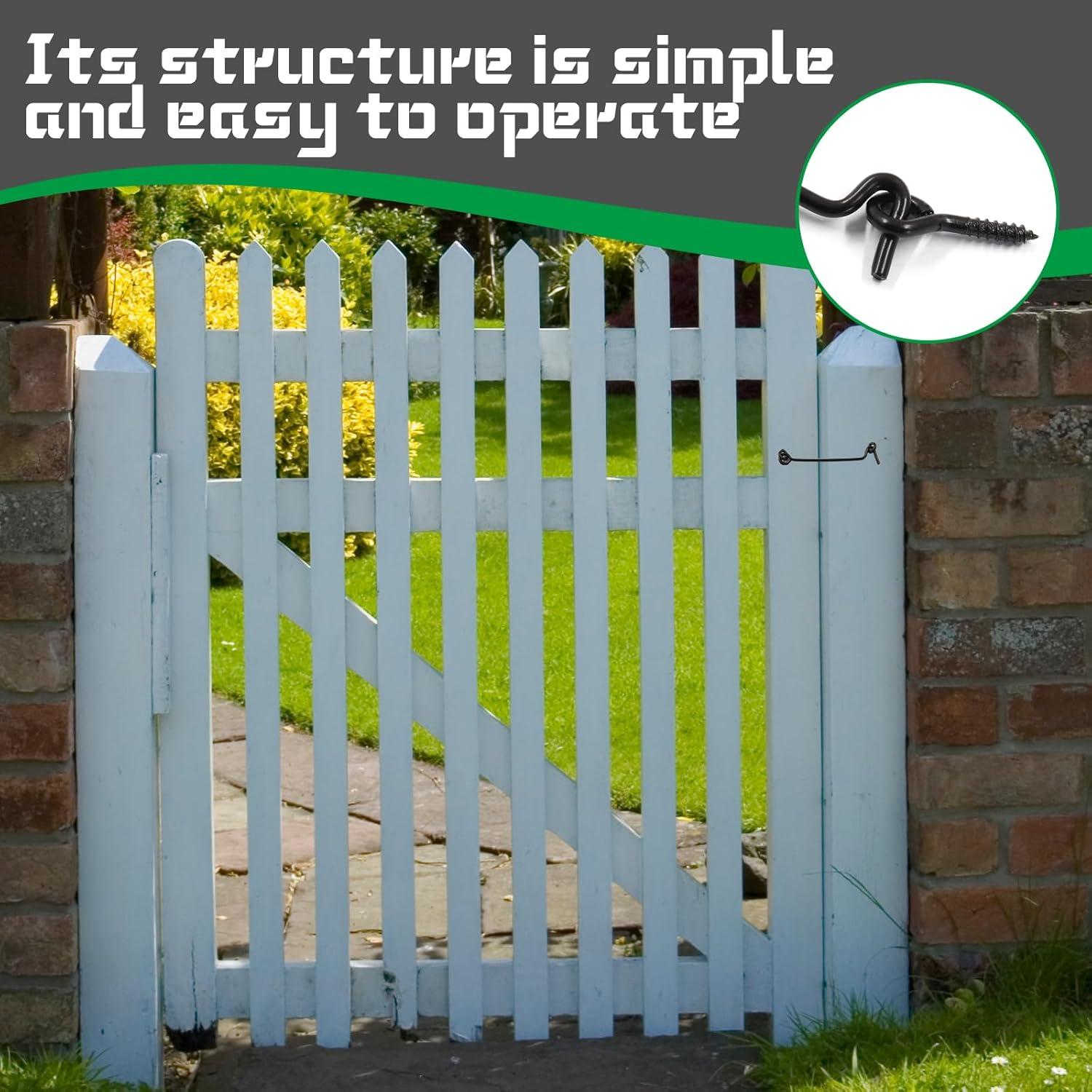 Juego de 5 Ganchos de Cabina Uenhoy 43 mm Metal Negro