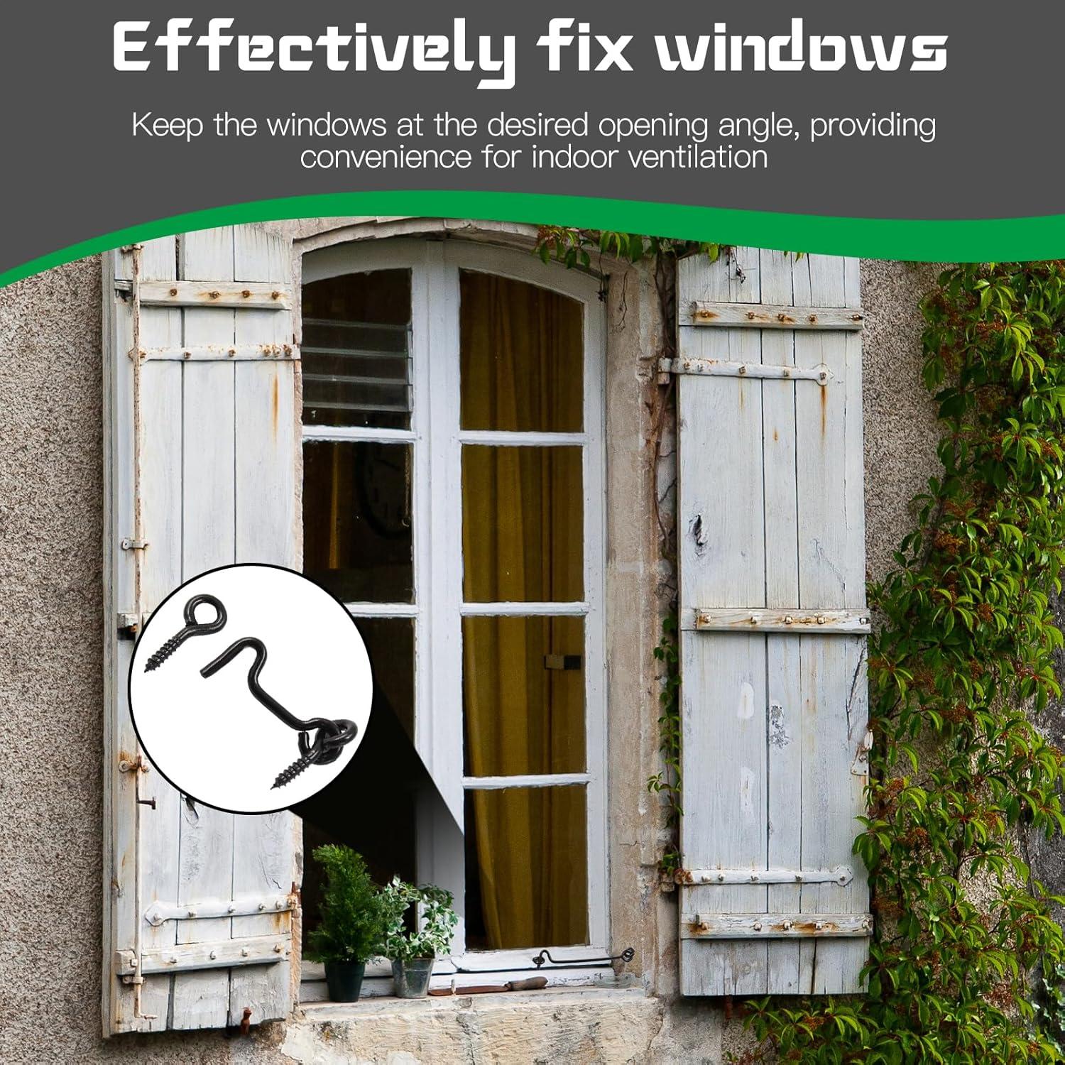 Juego de 5 Ganchos de Cabina Uenhoy 43 mm Metal Negro