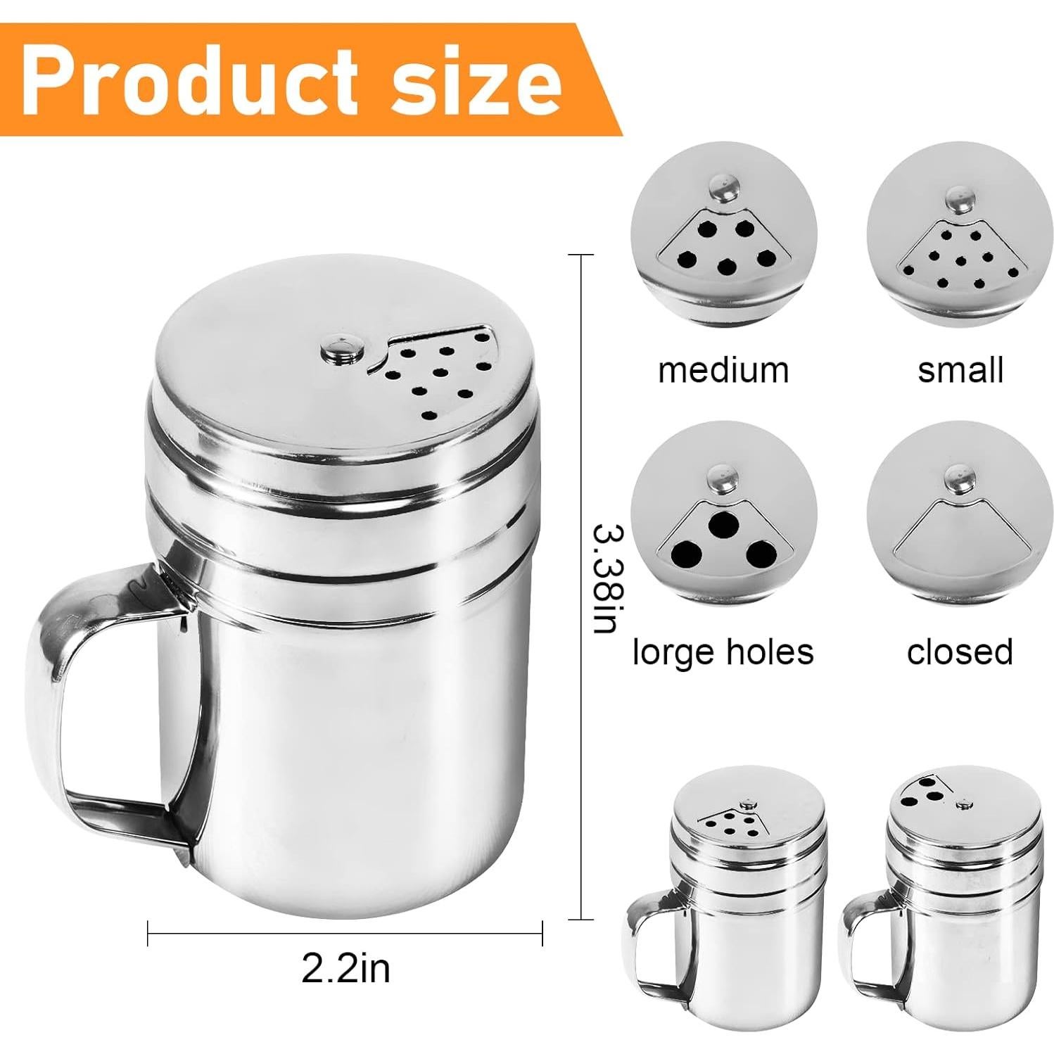 Juego de 3 Shakers de Especias Dualshine con Tapa Rotativa