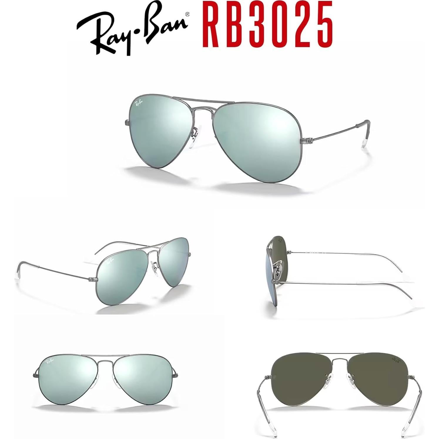 Gafas de sol Ray-Ban RB3025 Aviator Metal 58mm + Kit de cuidado