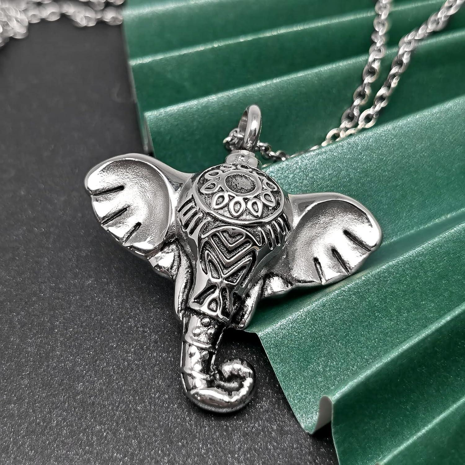 Collar de urna de cremación girasol LuxglitterLin para cenizas