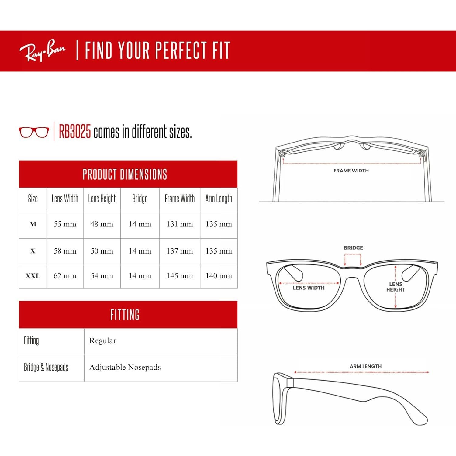 Gafas de sol Ray-Ban RB3025 Aviador Dorado 58mm + Kit de Cuidado