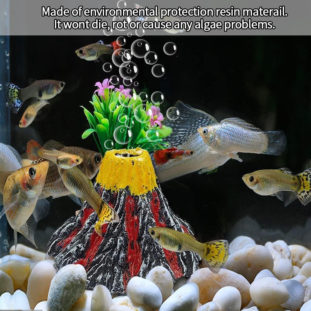 Volcán de Acuario Abnaok con Piedra de Aire Burbujeador S