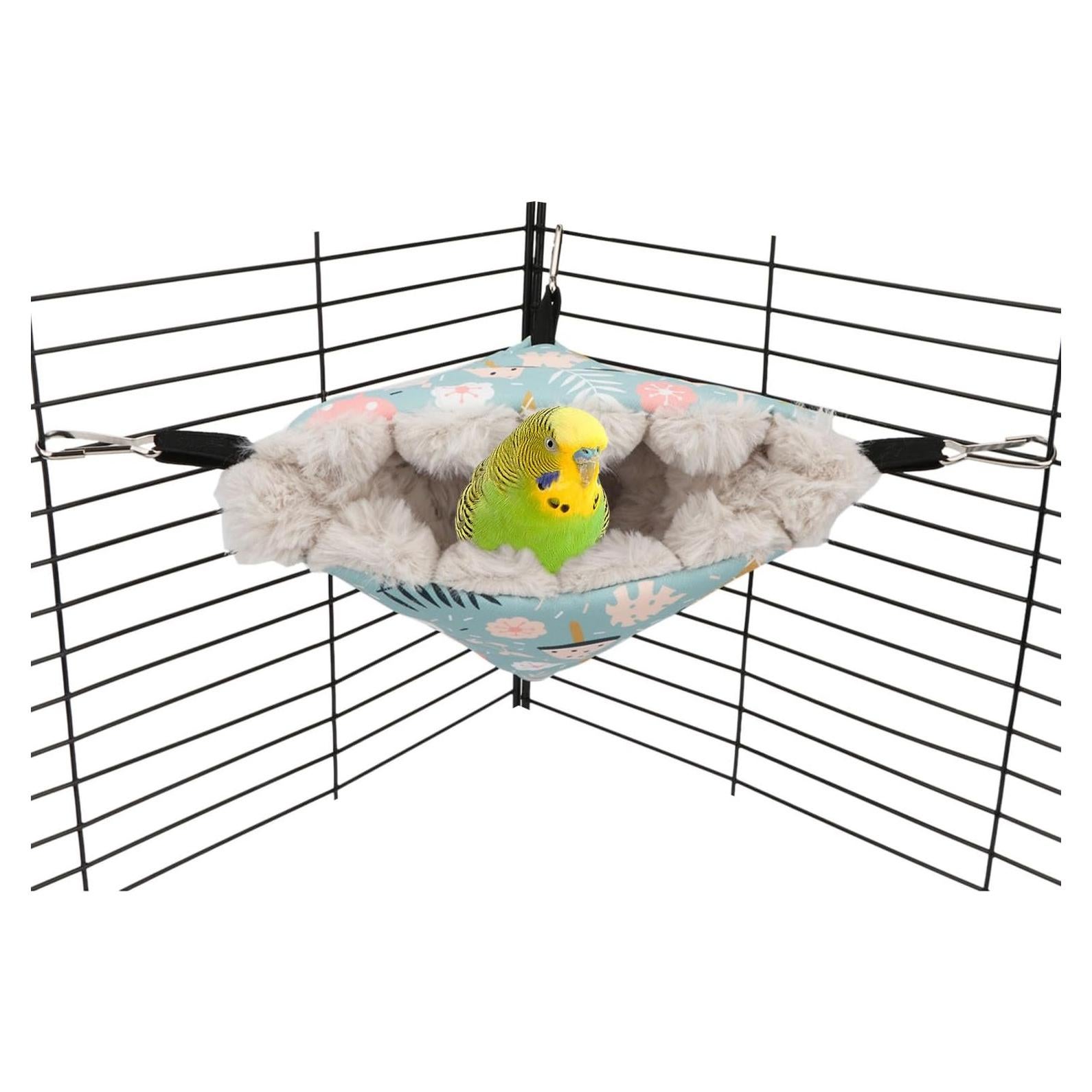 Casa Nido de Pájaro Wontee Pequeña Azul Cálida Colgante