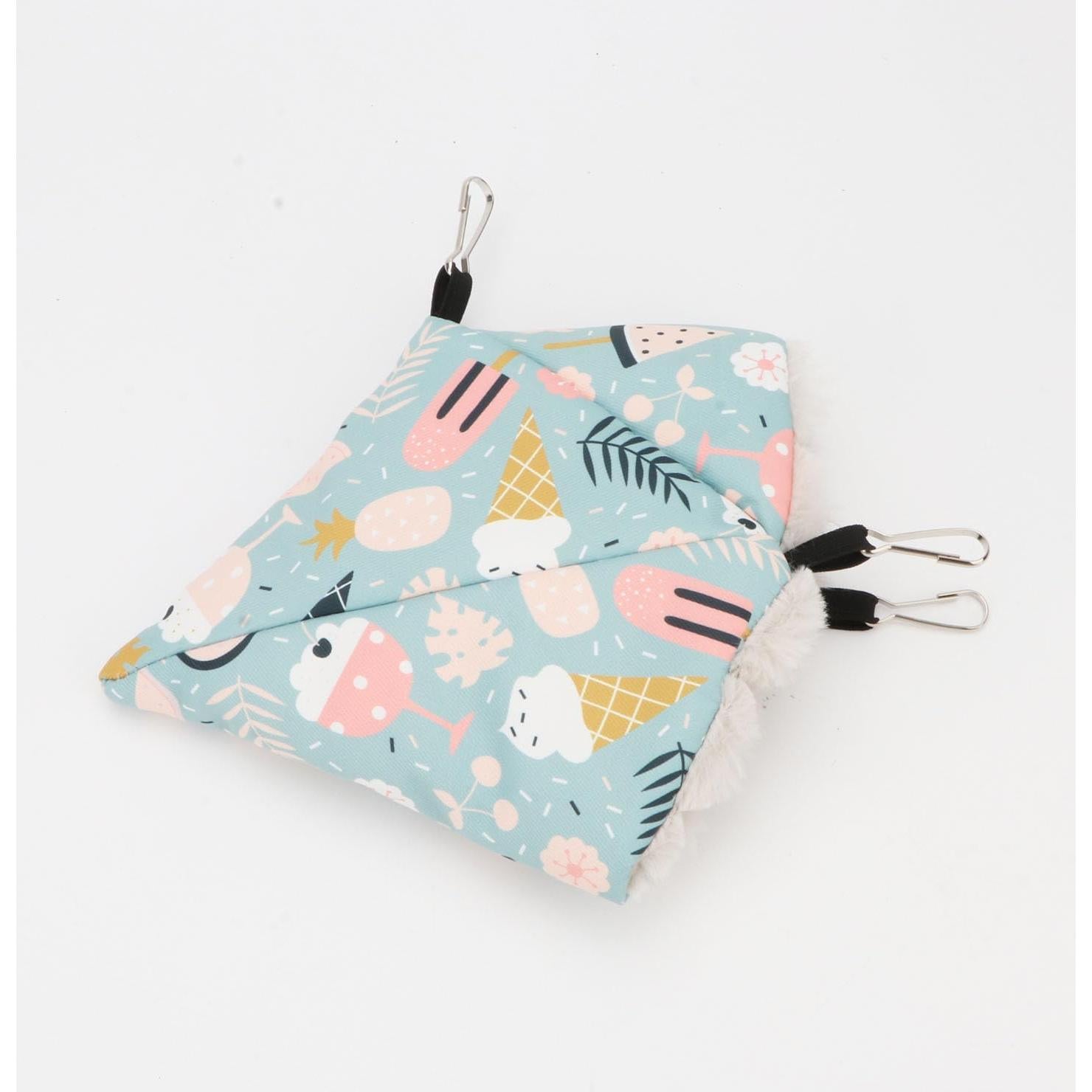 Casa Nido de Pájaro Wontee Pequeña Azul Cálida Colgante