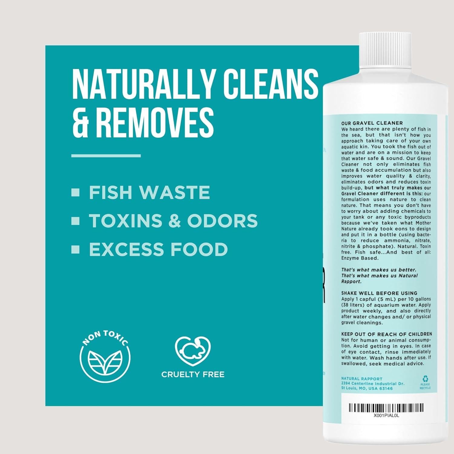 Limpiador de Grava Natural Rapport 118 ml para Acuarios