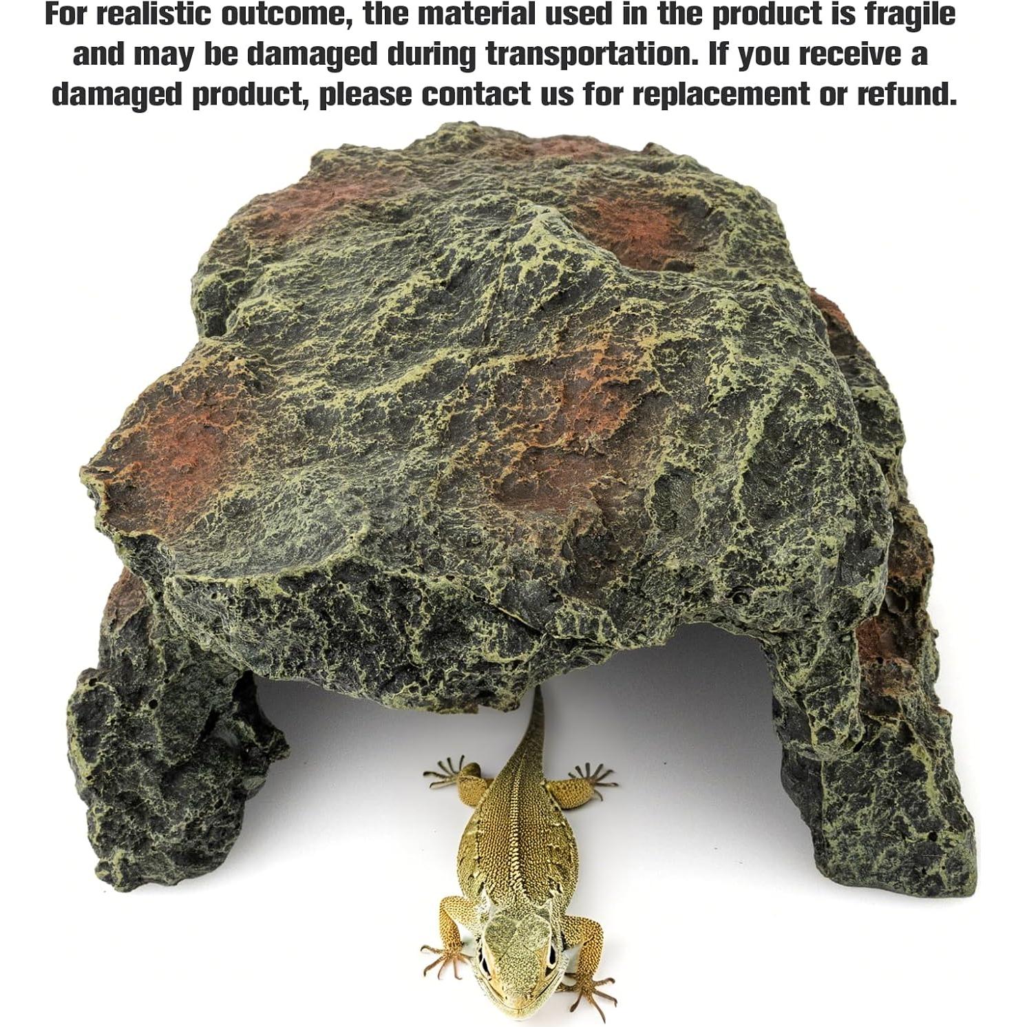 Escondite para Tortugas BIGWE - Refugio Natural 19x16x8.9 cm